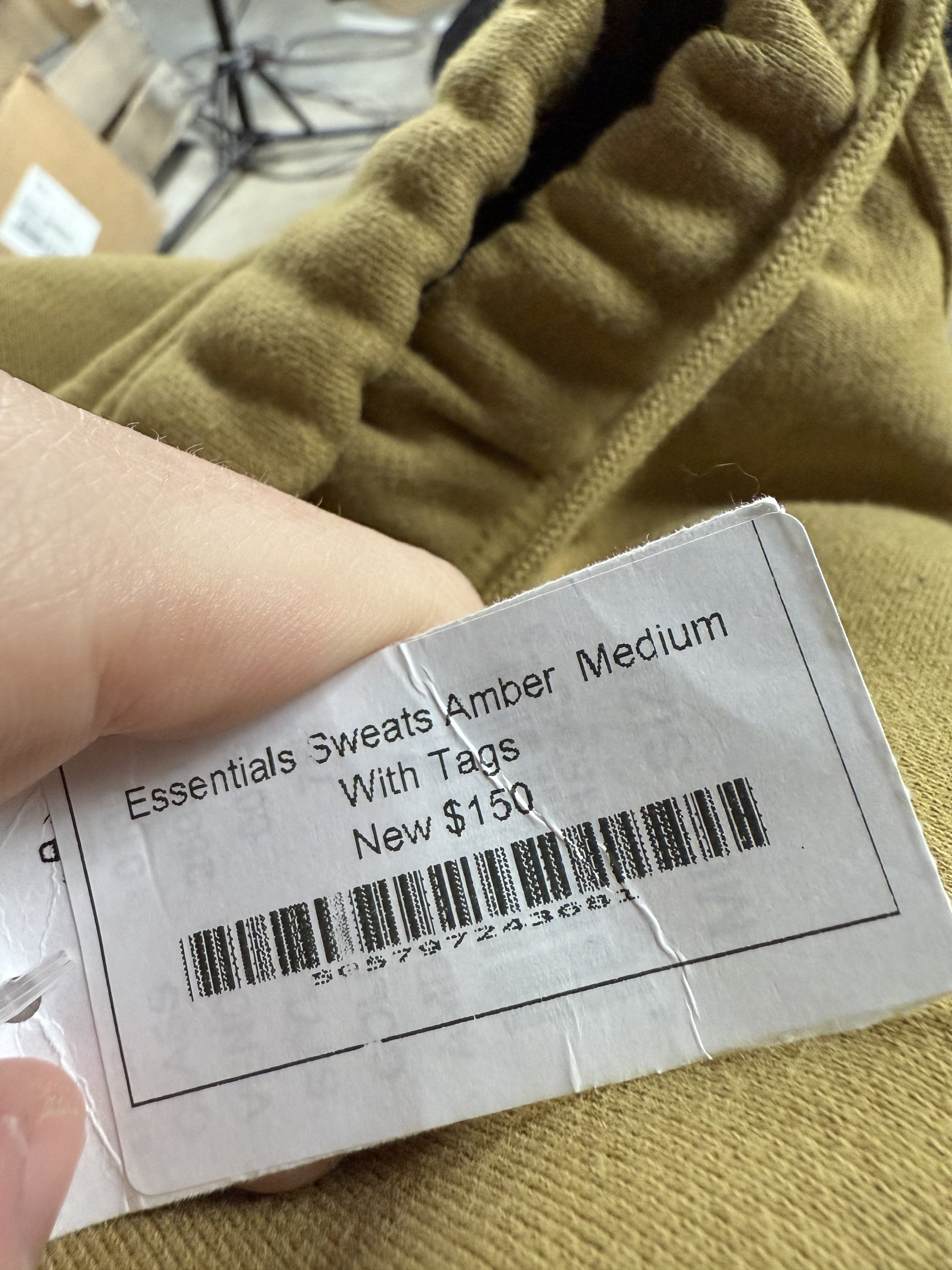 Essentials Sweats Amber New With Tags Medium