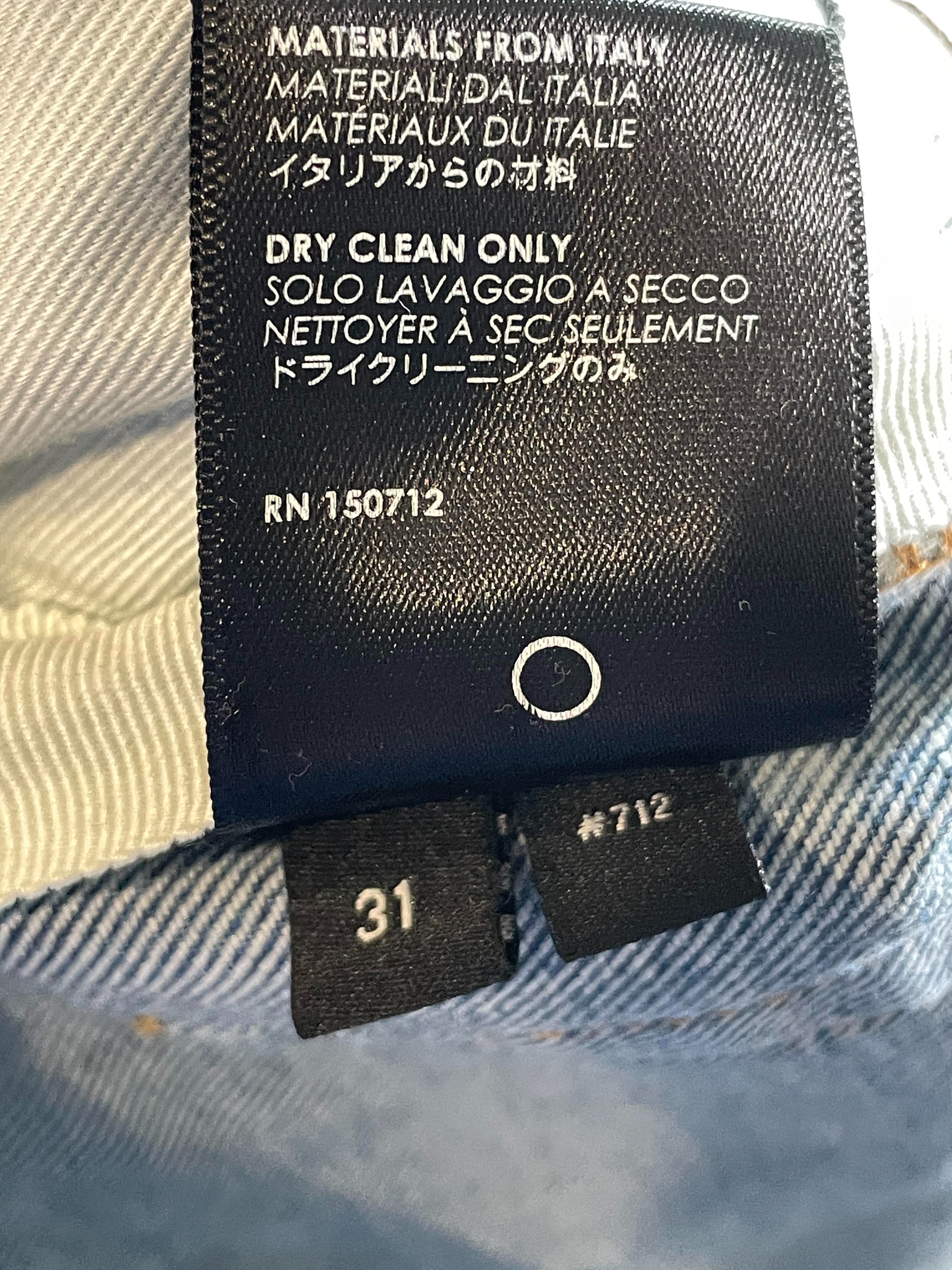 Amiri Floral Purple Patch Light Wash Jeans