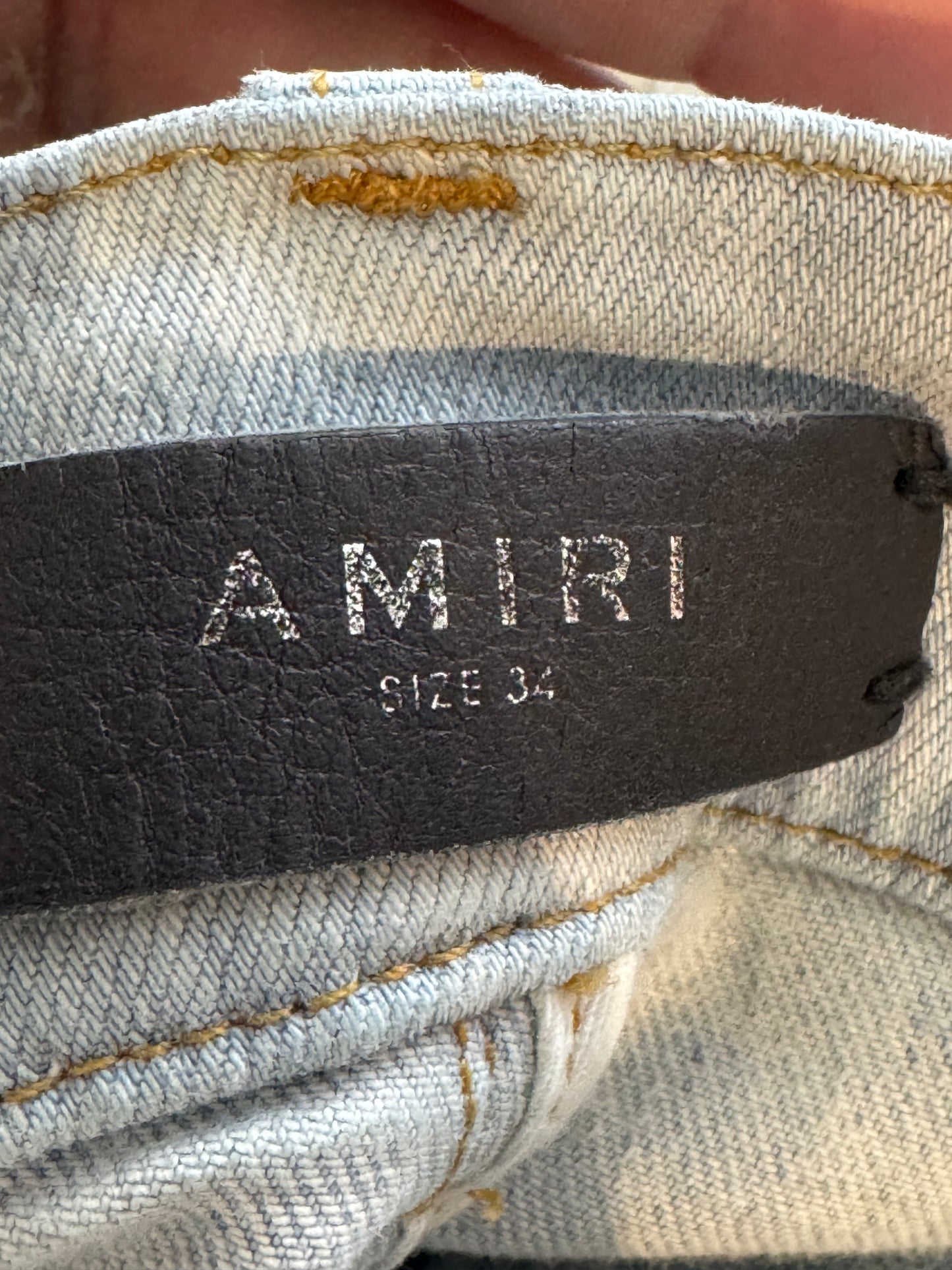 Amiri Plain Light Wash Blue Jeans