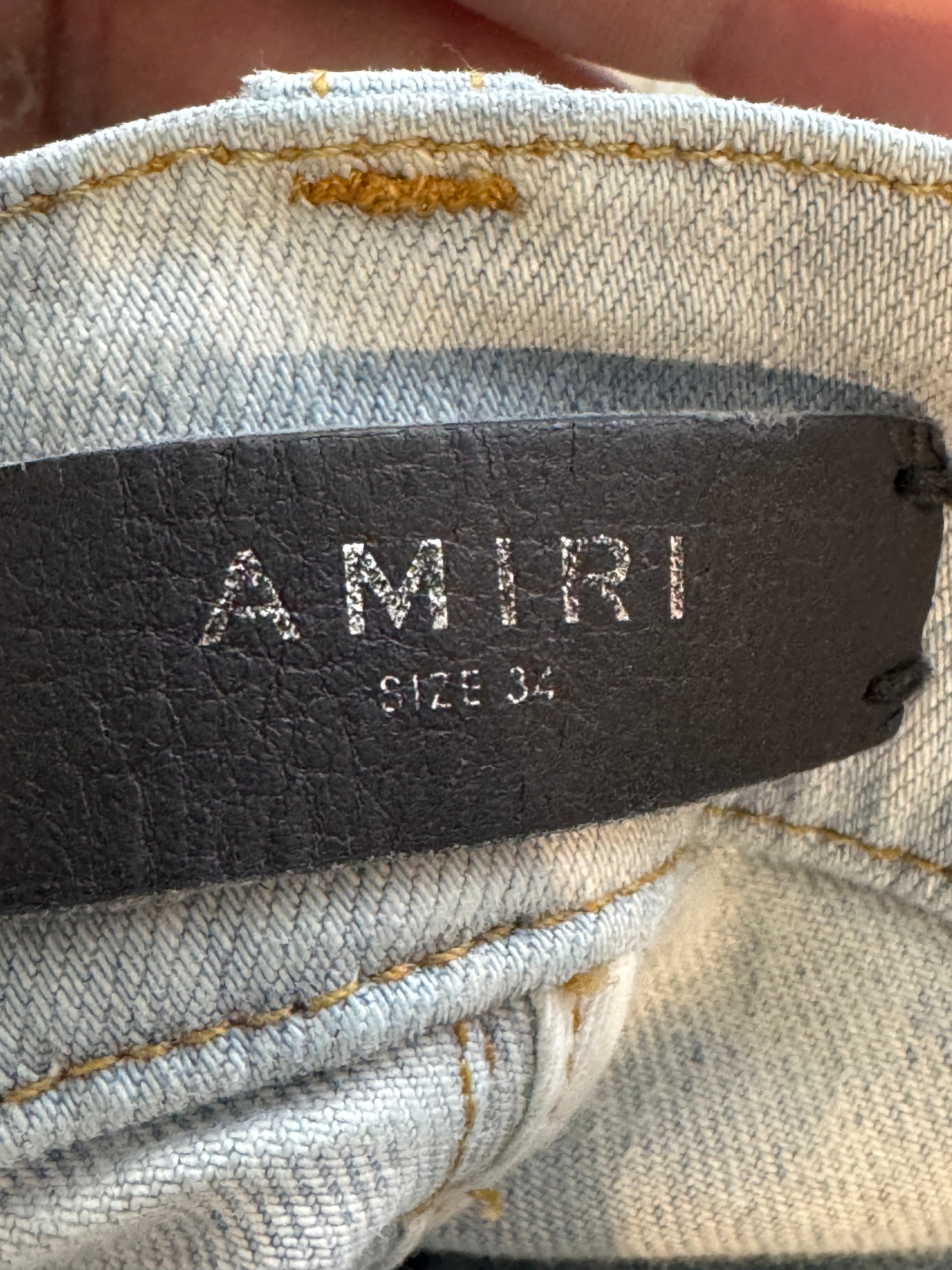 Amiri Plain Light Wash & Blue Jeans