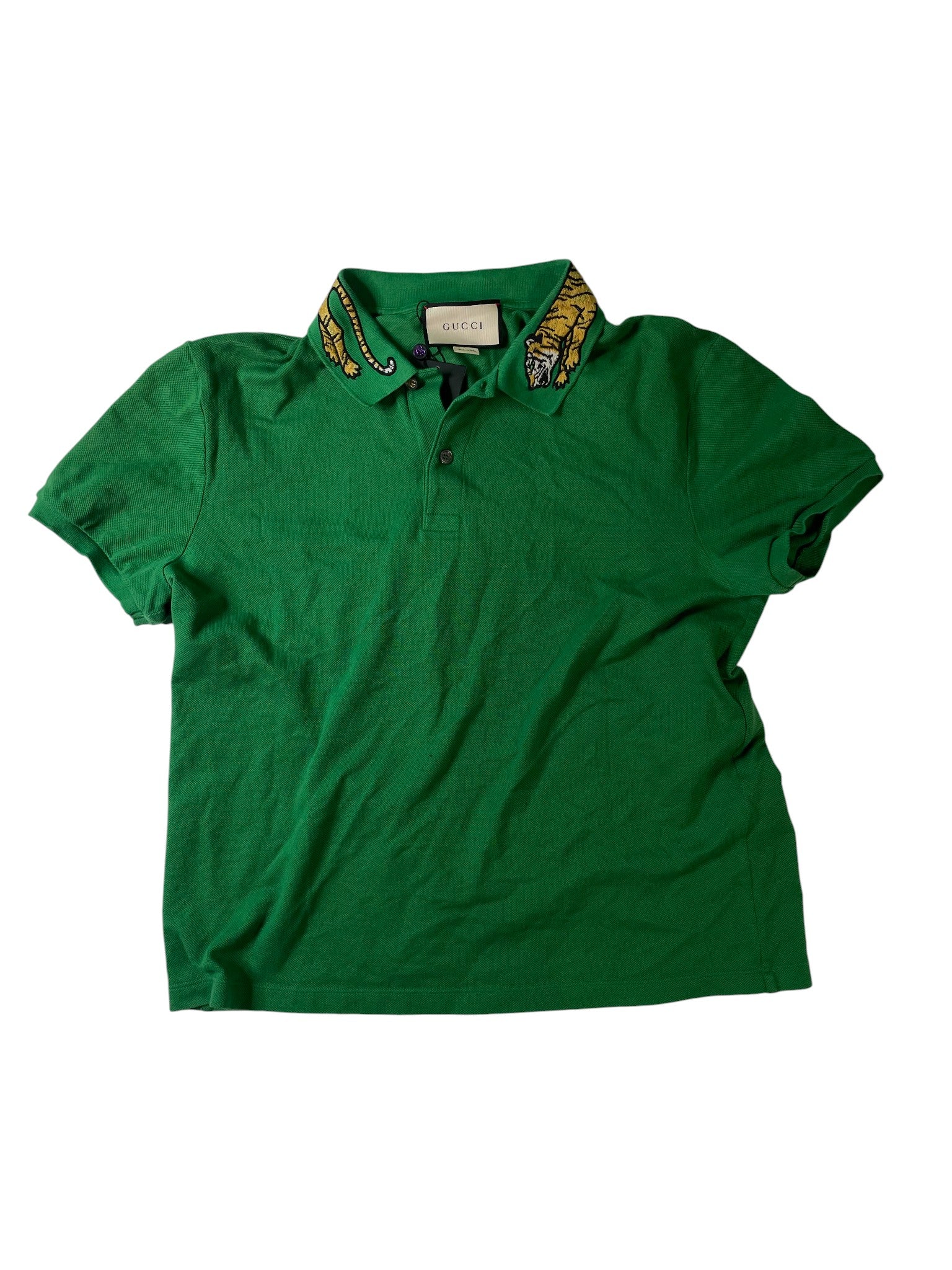 Gucci 'Tiger' Green Polo