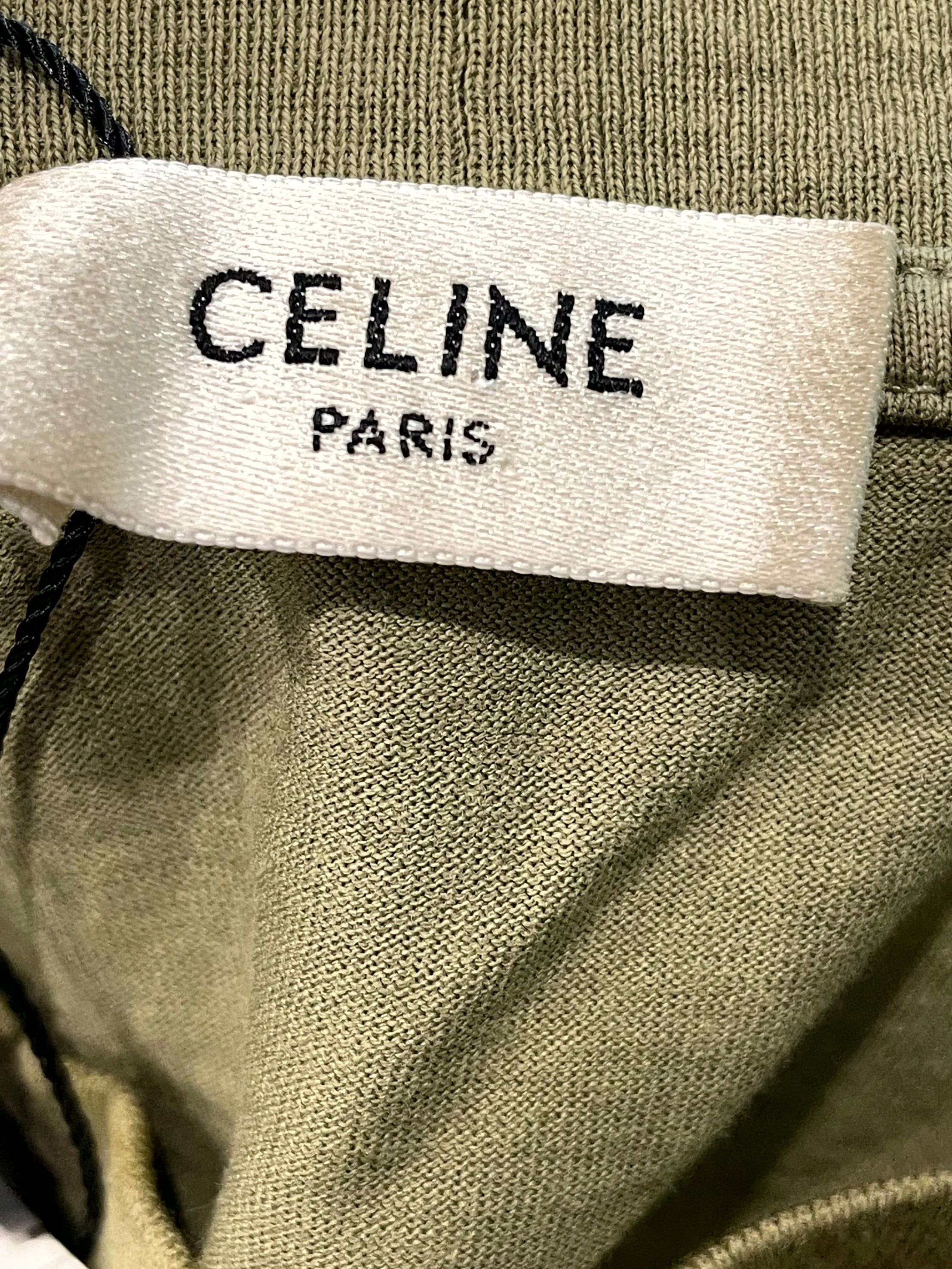 Celine Olive & Black Tee