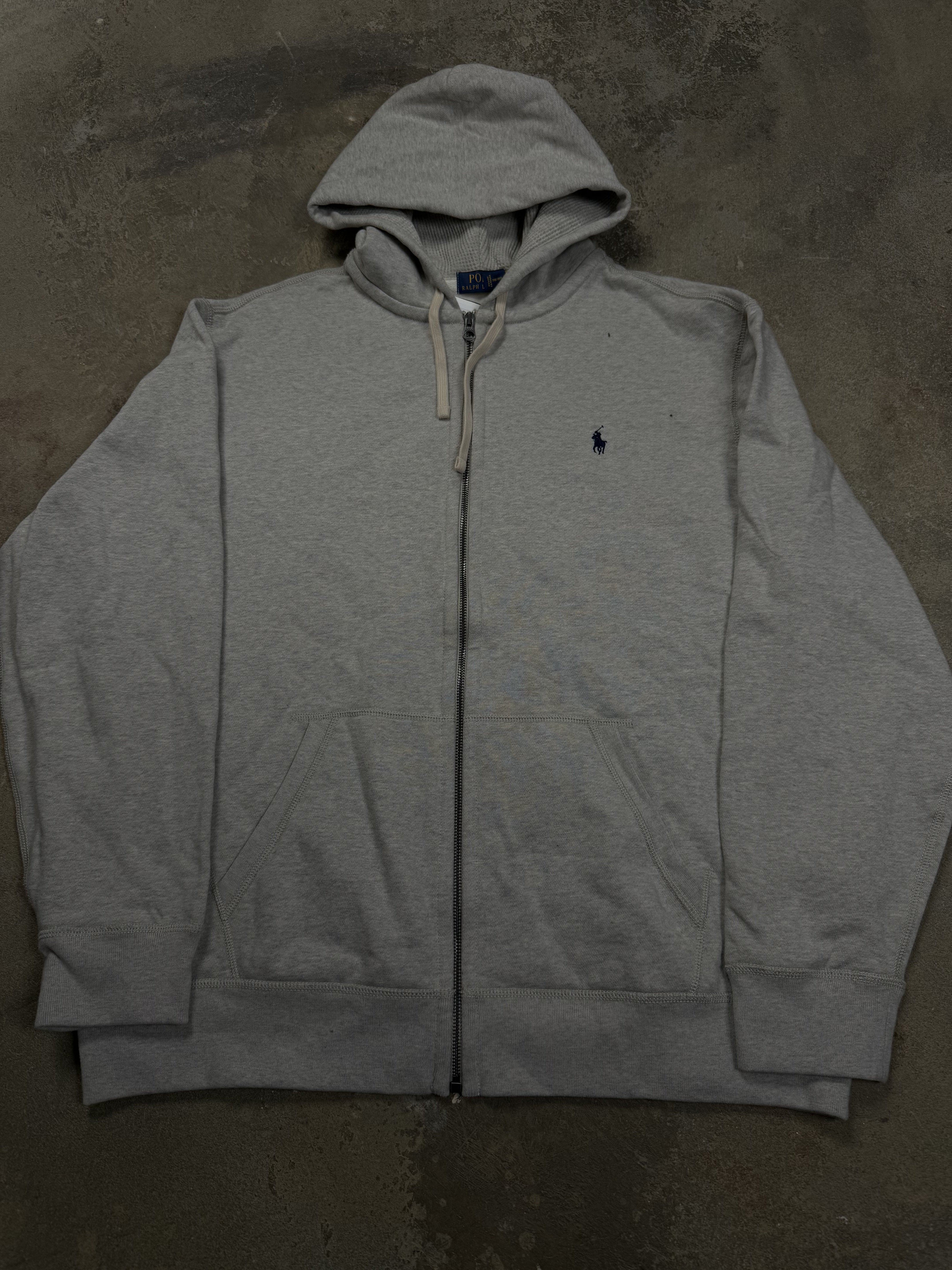 Polo Zip Up Grey Navy New with Tags XXL