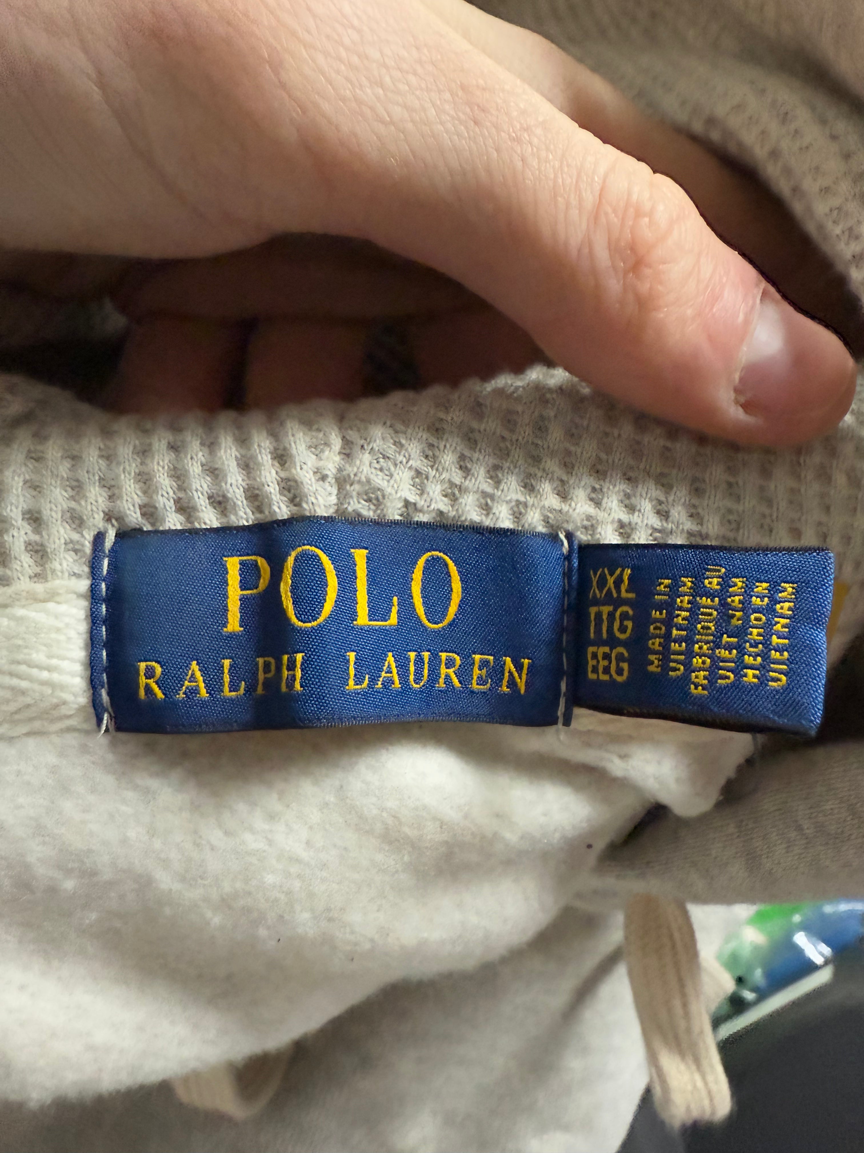 Polo Zip Up Grey Navy New with Tags XXL