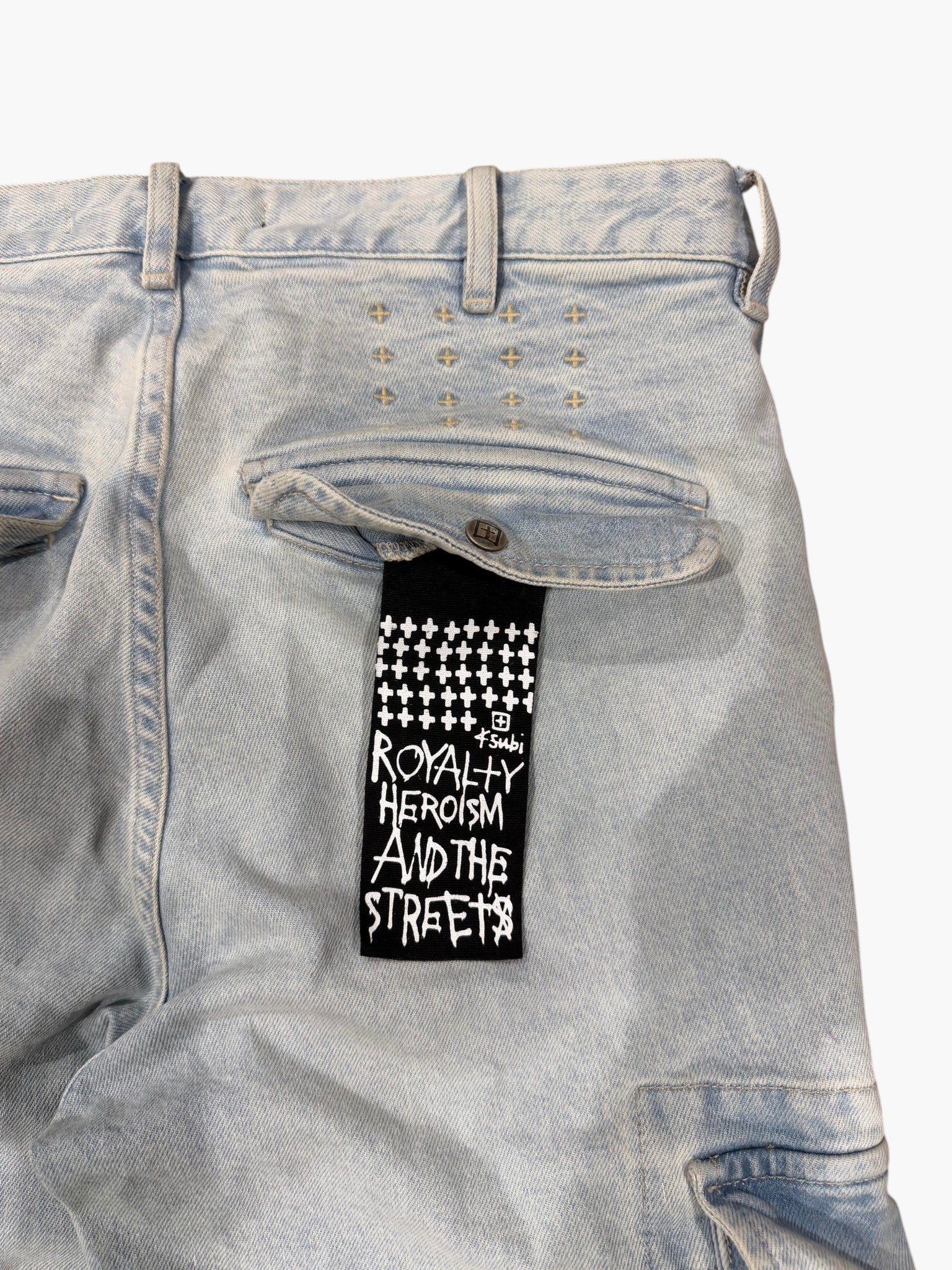 Ksubi Cargo Light Wash Pants