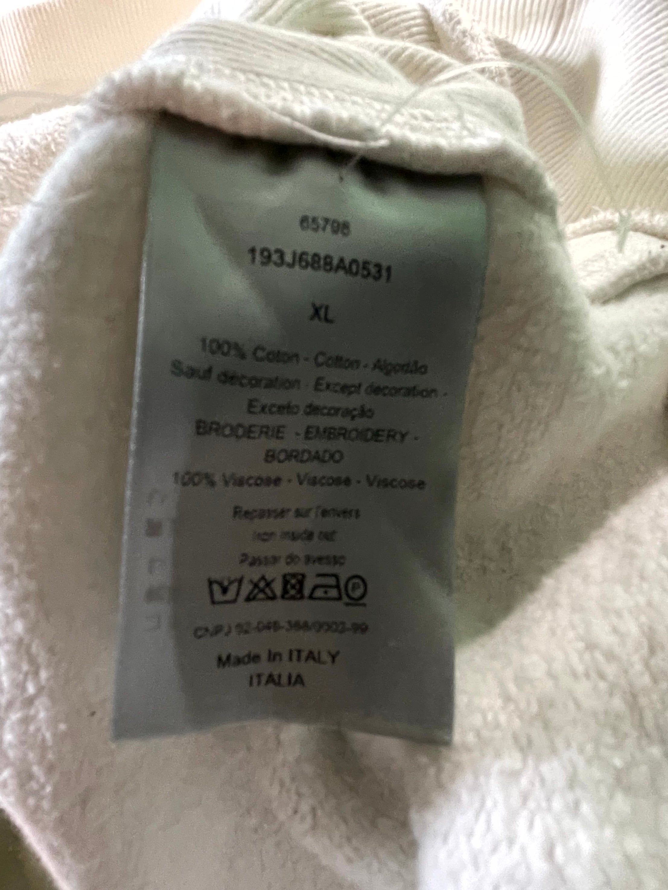 Dior CD Logo White & Black Hoodie