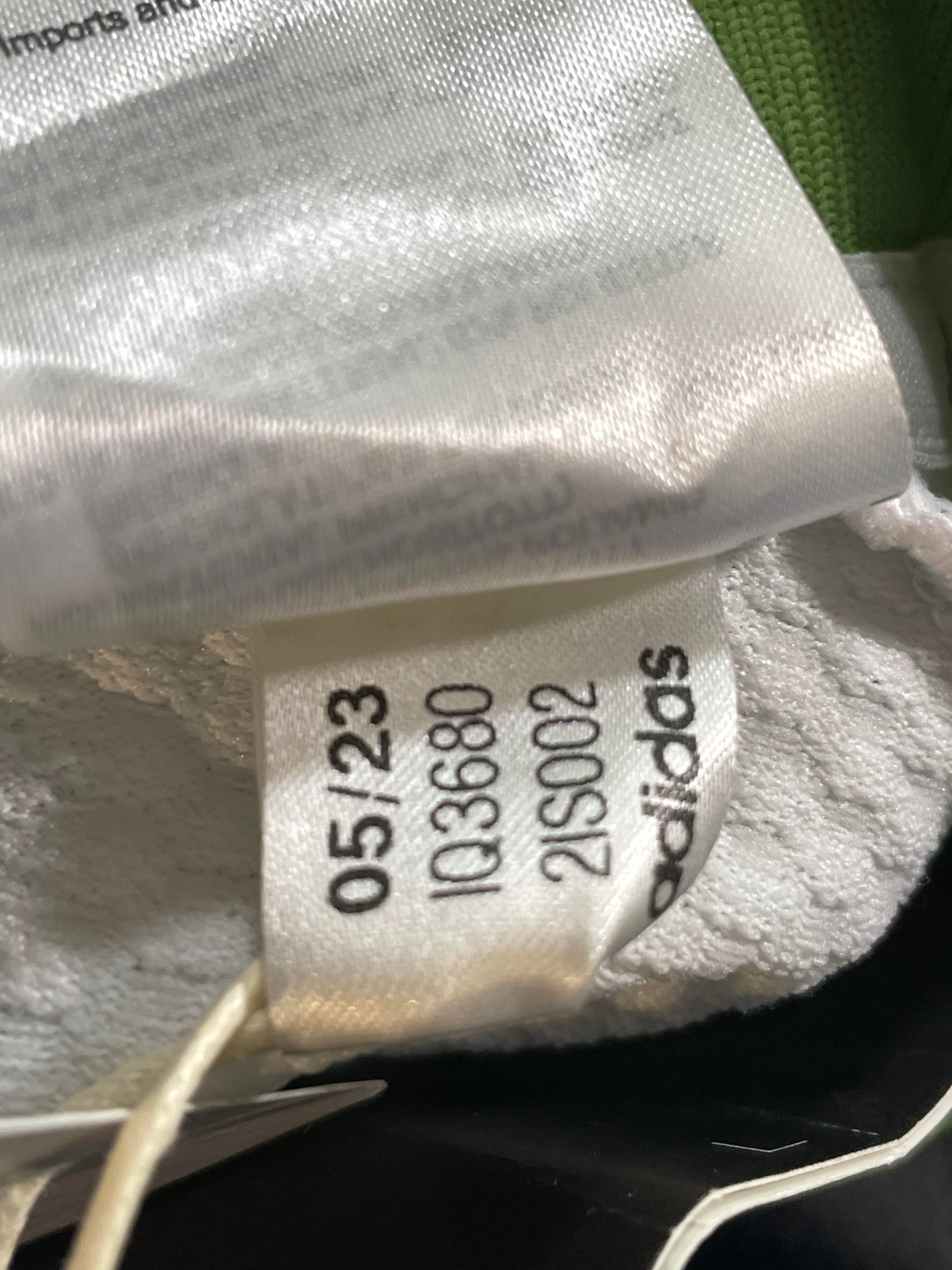 Bape Adidas White & Green Button Up Polo Shirt