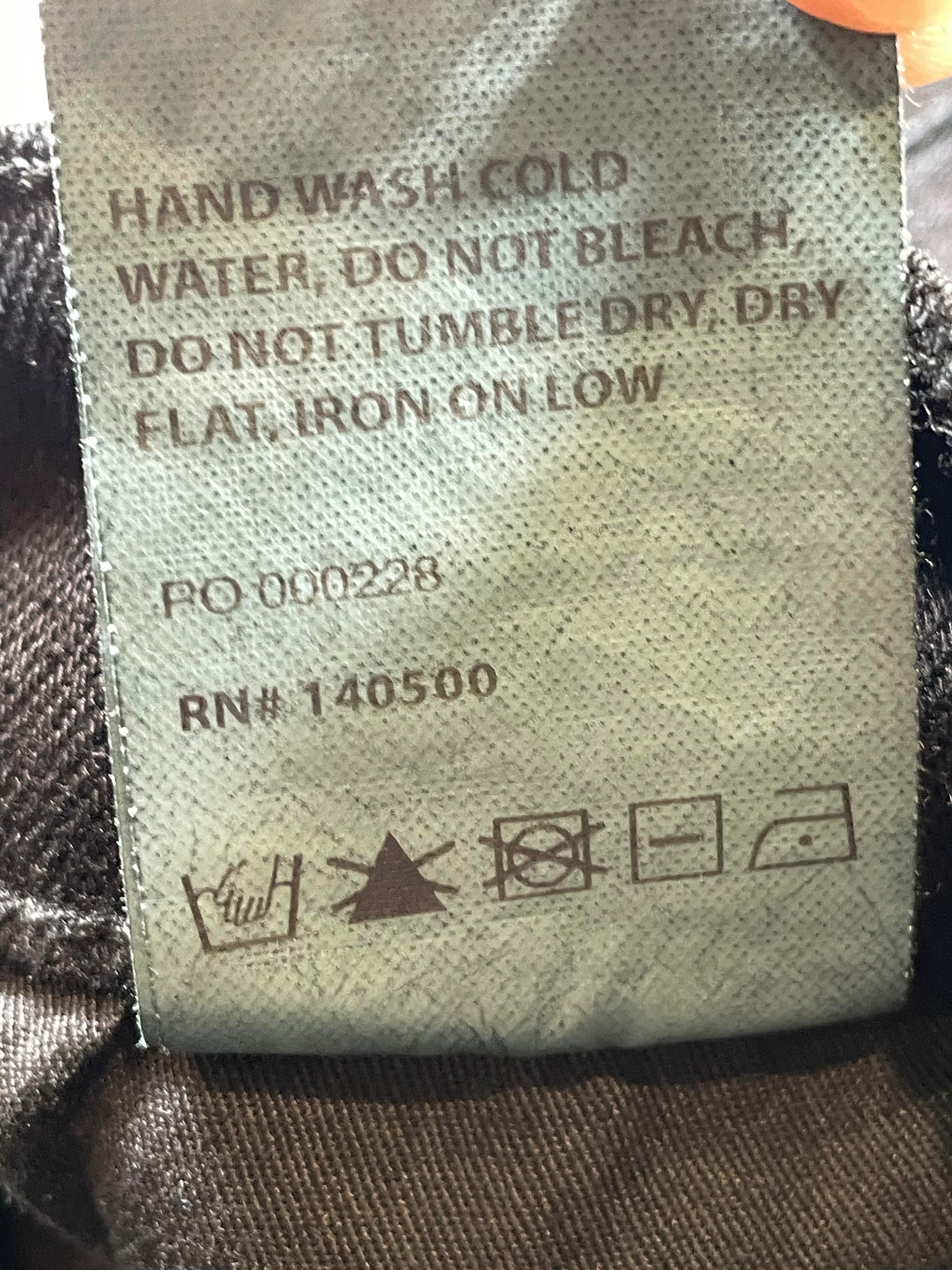 RTA Metal Pin Baggy Black Jeans