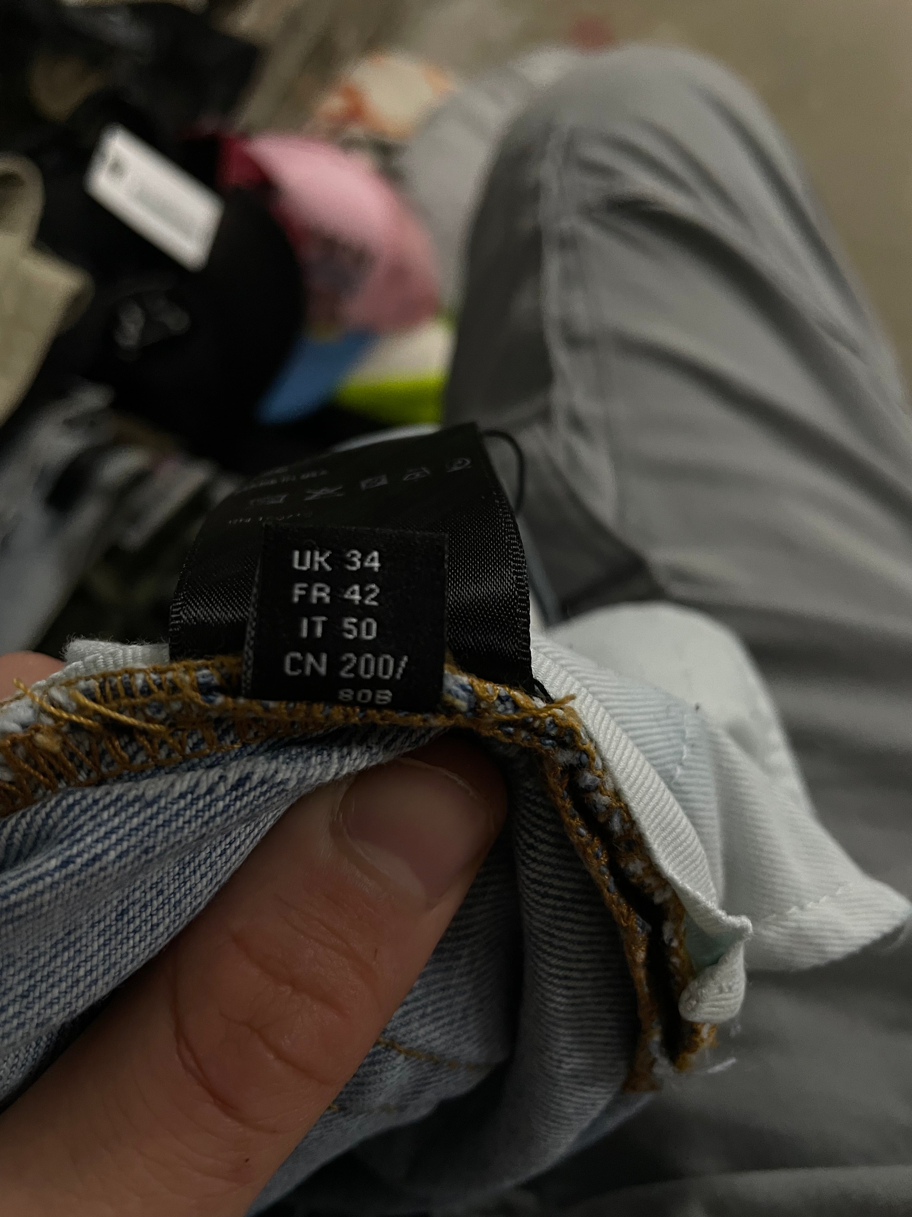 Amiri Jeans Light Wash Splatter Thrasher Used 34