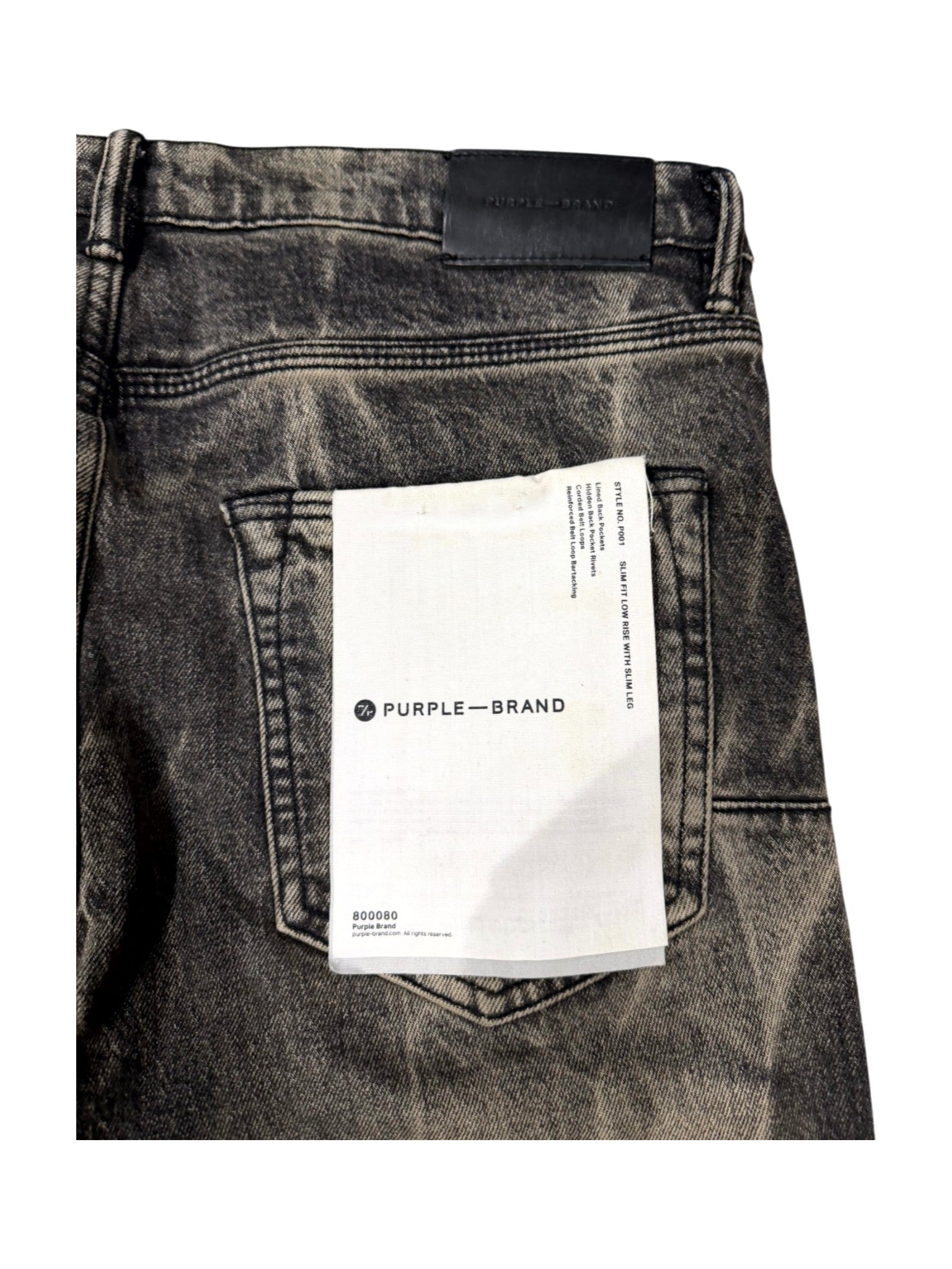 Purple Brand Tie Dye Black Wash Jeans