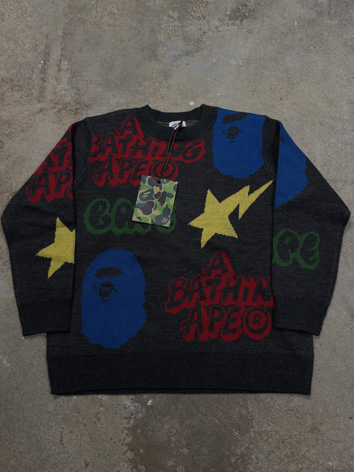Bape Kids Crewneck New With Tags Size 6-8
