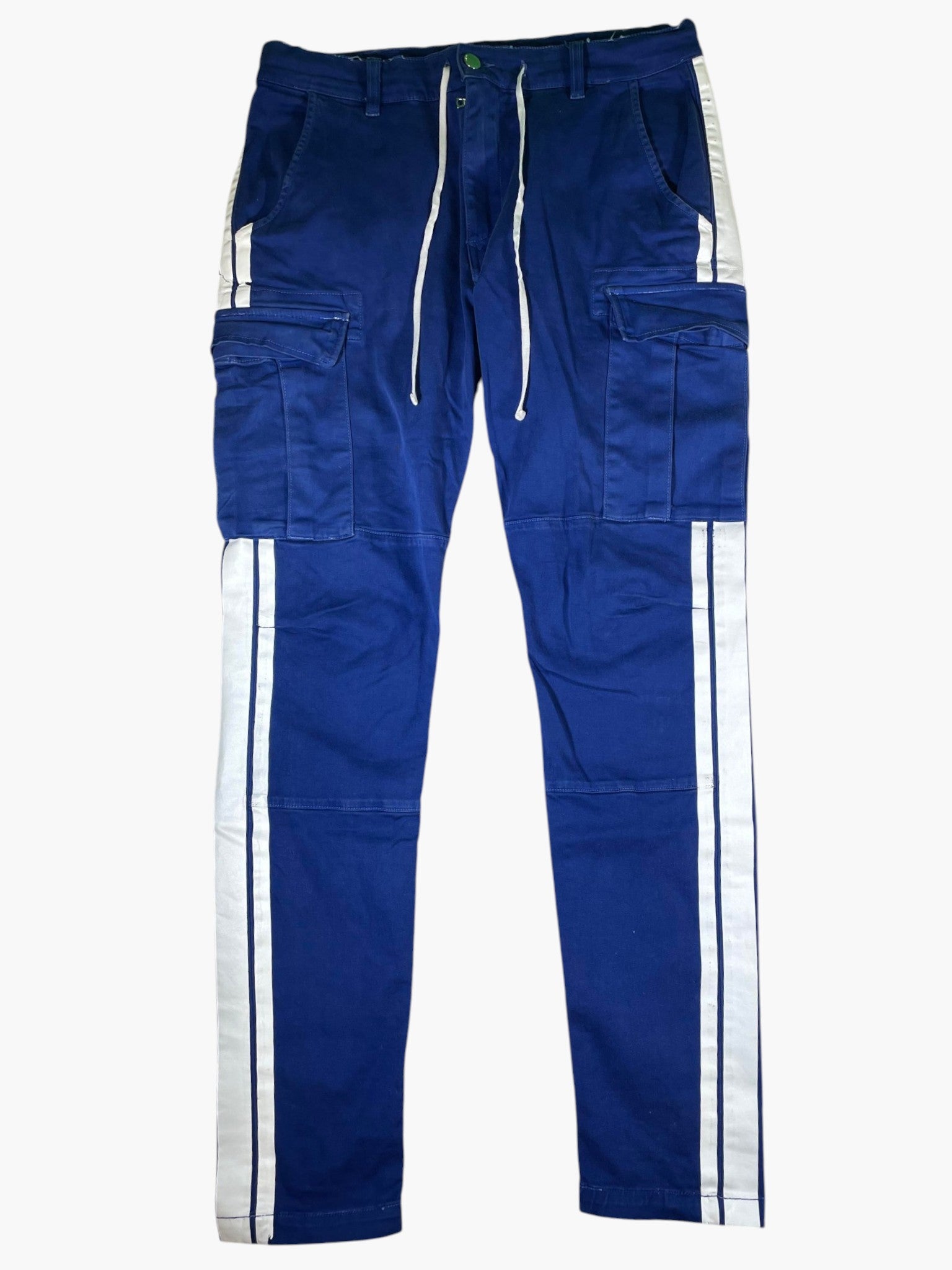Amiri Stripe Blue & White Cargo Pants
