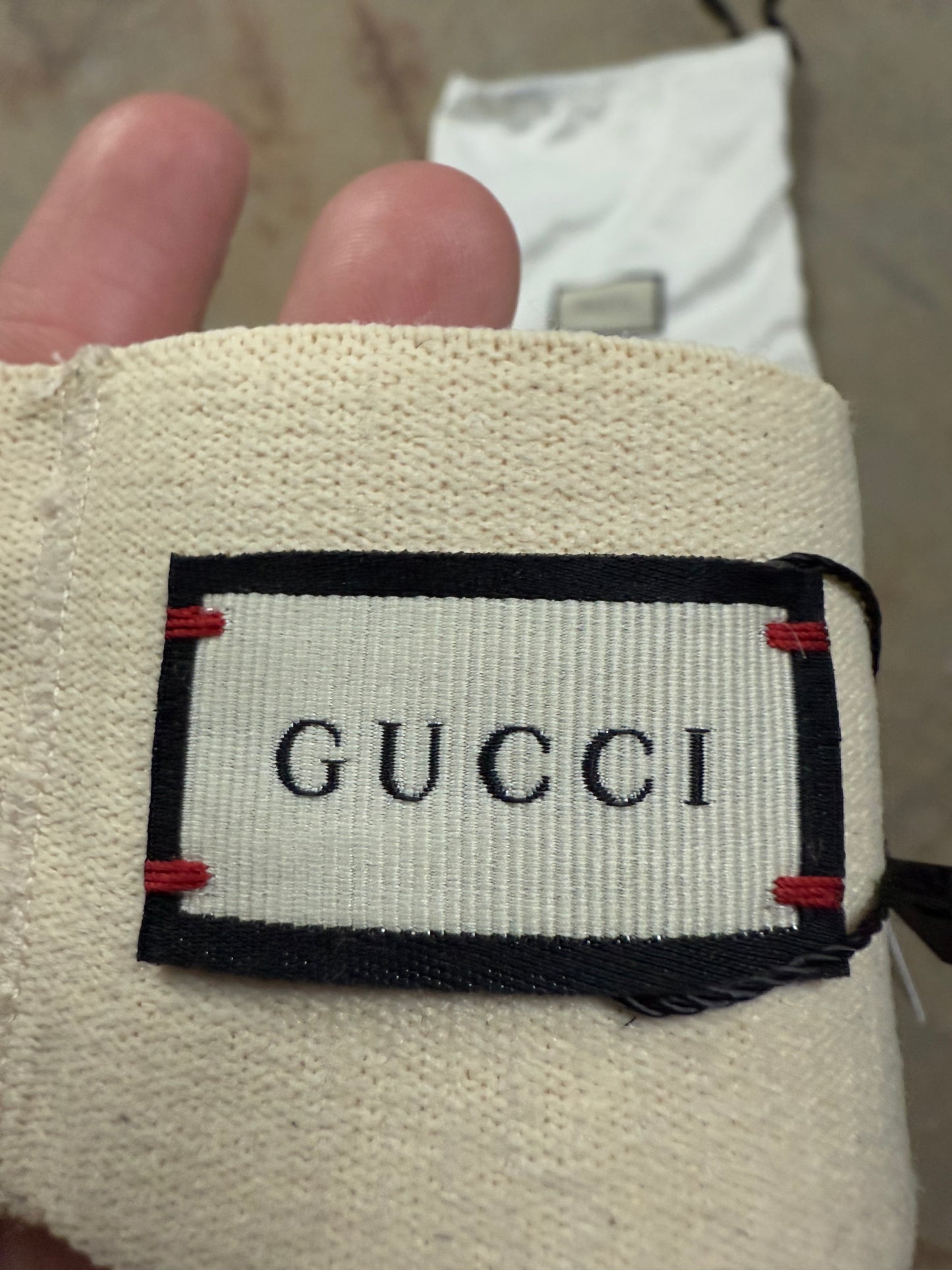 Gucci Headband Black Cream Used OS
