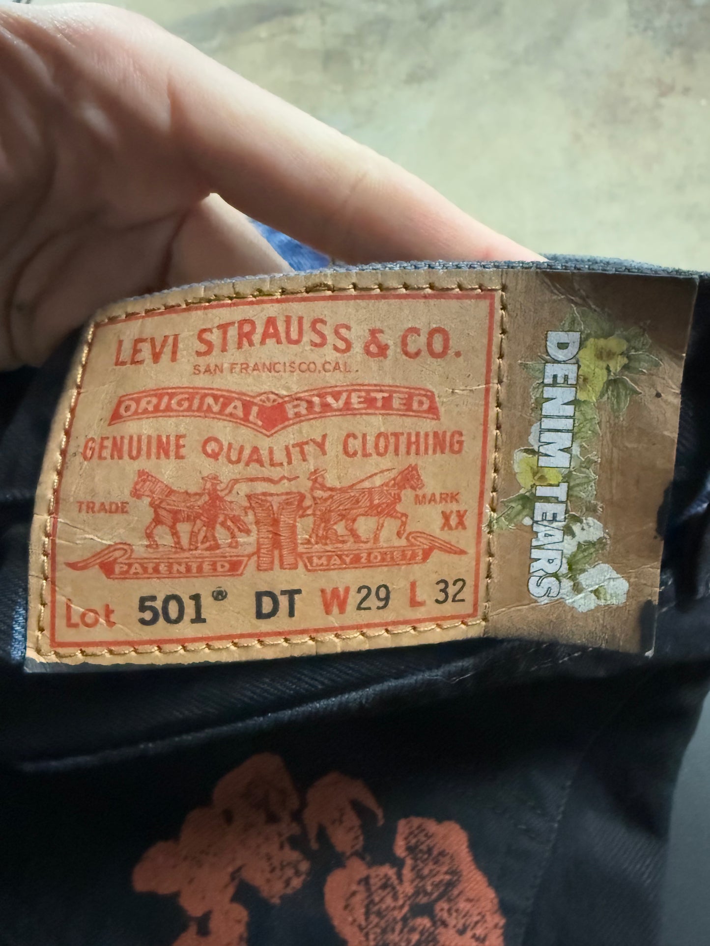 Denim Tears Jeans Wax Rust Used 29