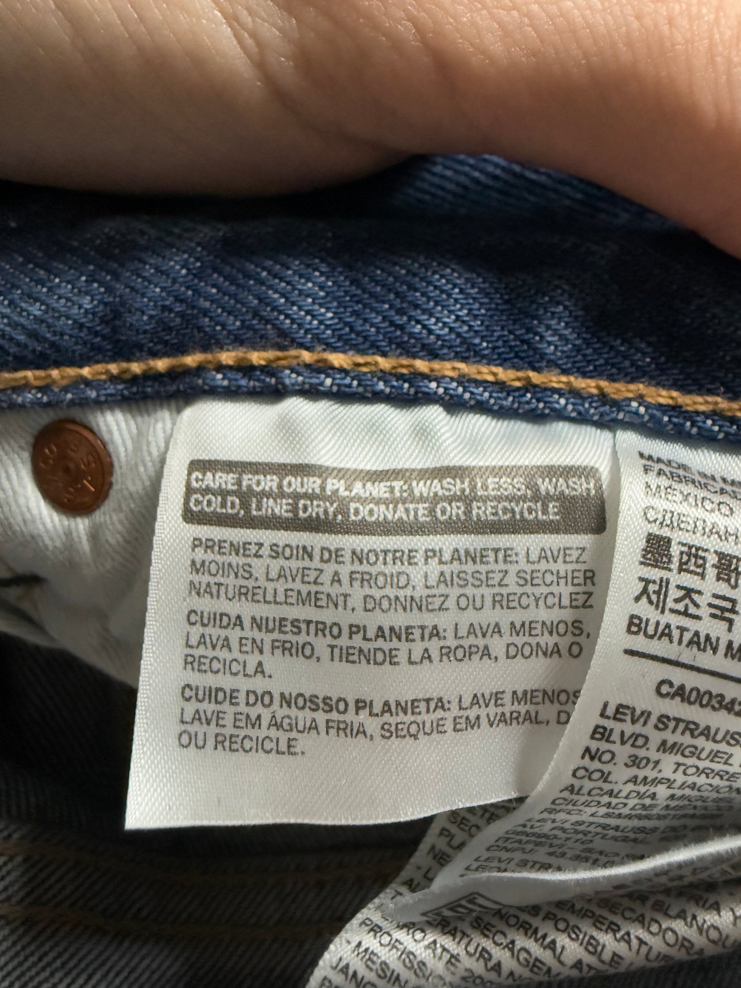 Denim Tears Jeans Wax Rust Used 29