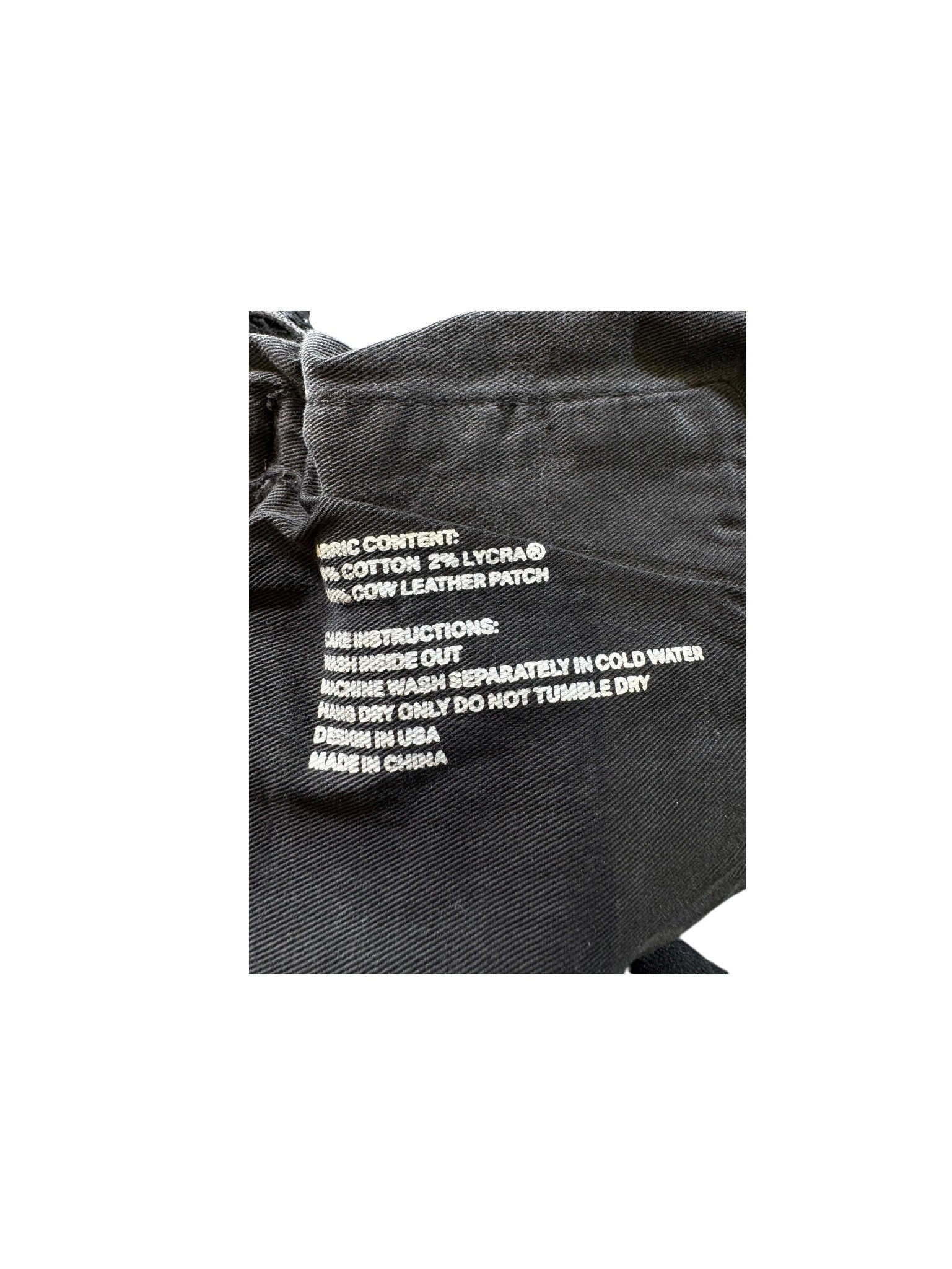 Ksubi Plain Black Wash Jeans