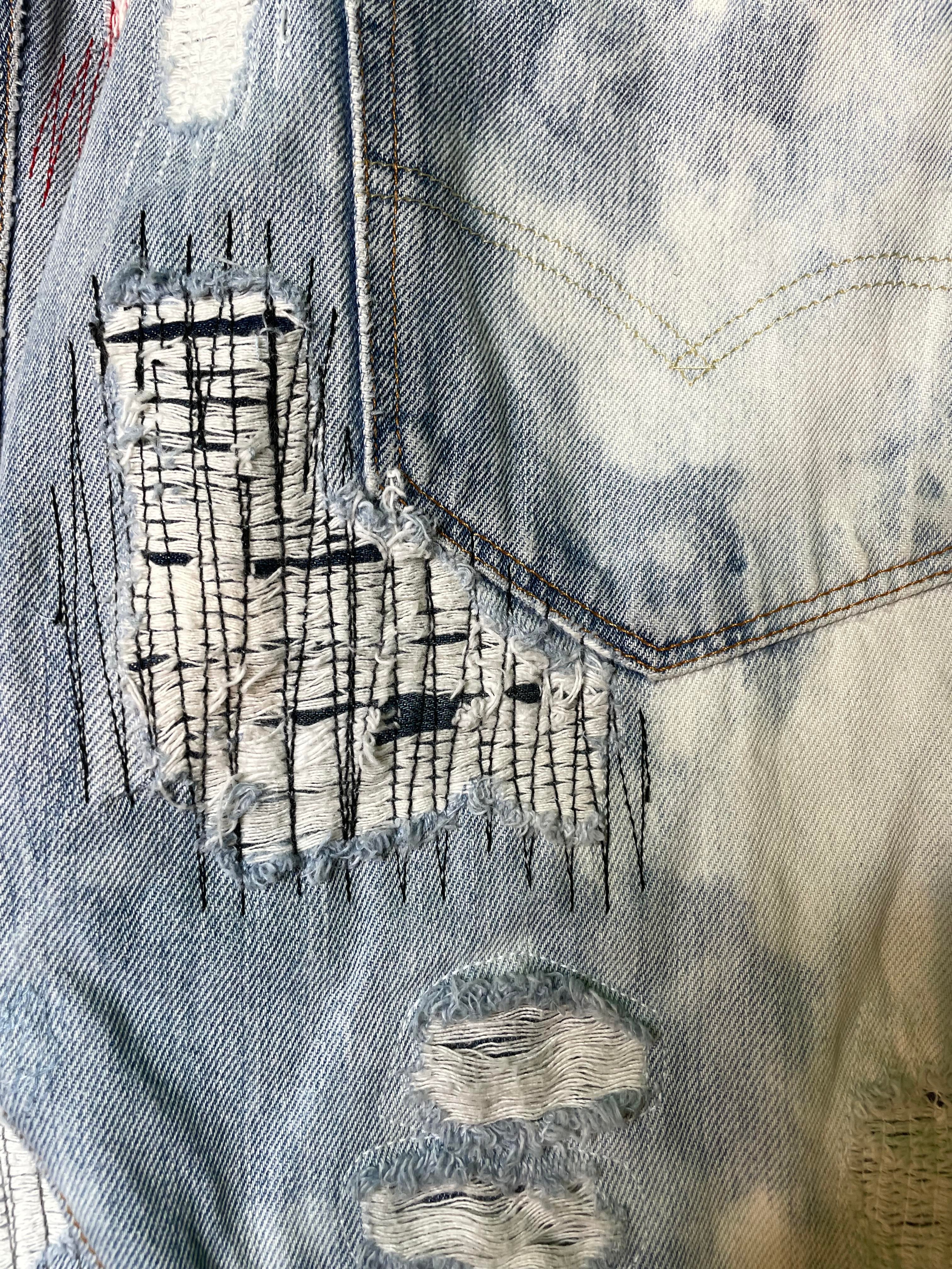 Gallery Dept Distressed Flare Denim