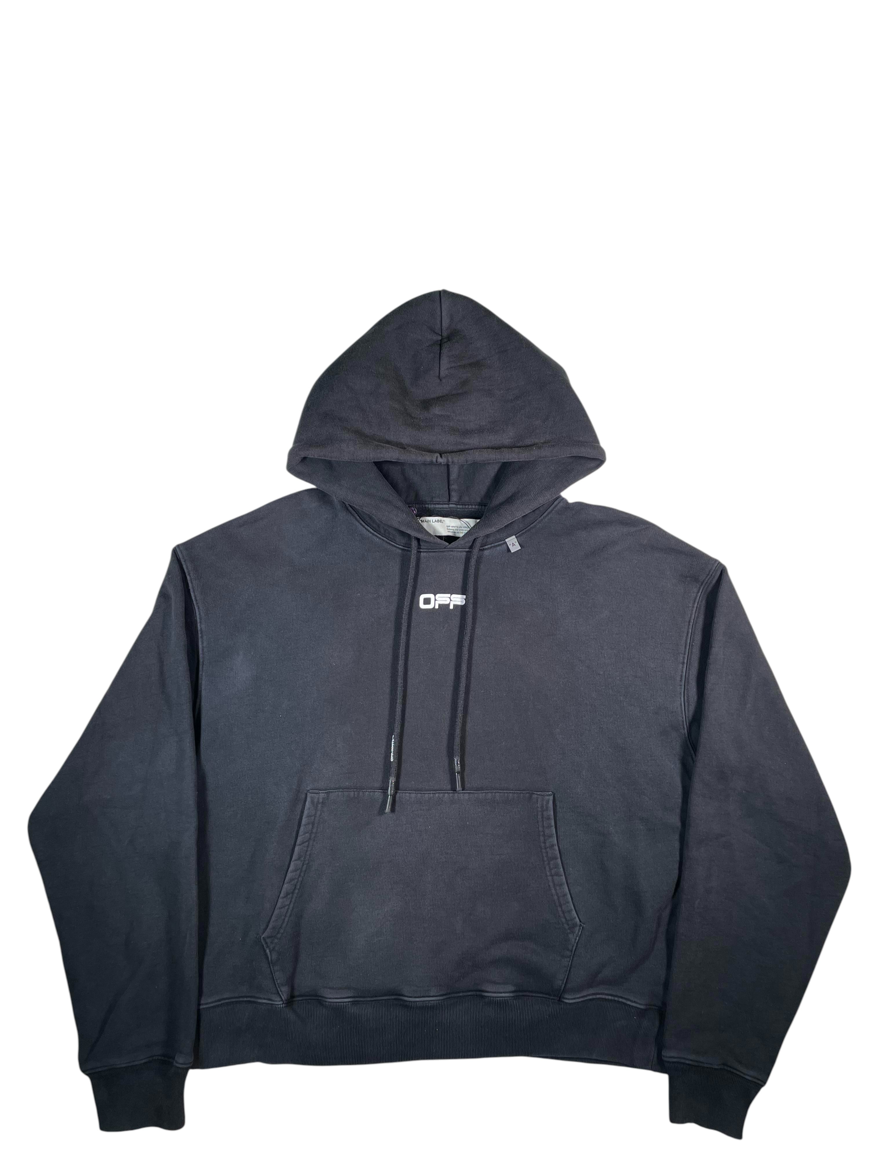 Off White Classic Logo Black Hoodie