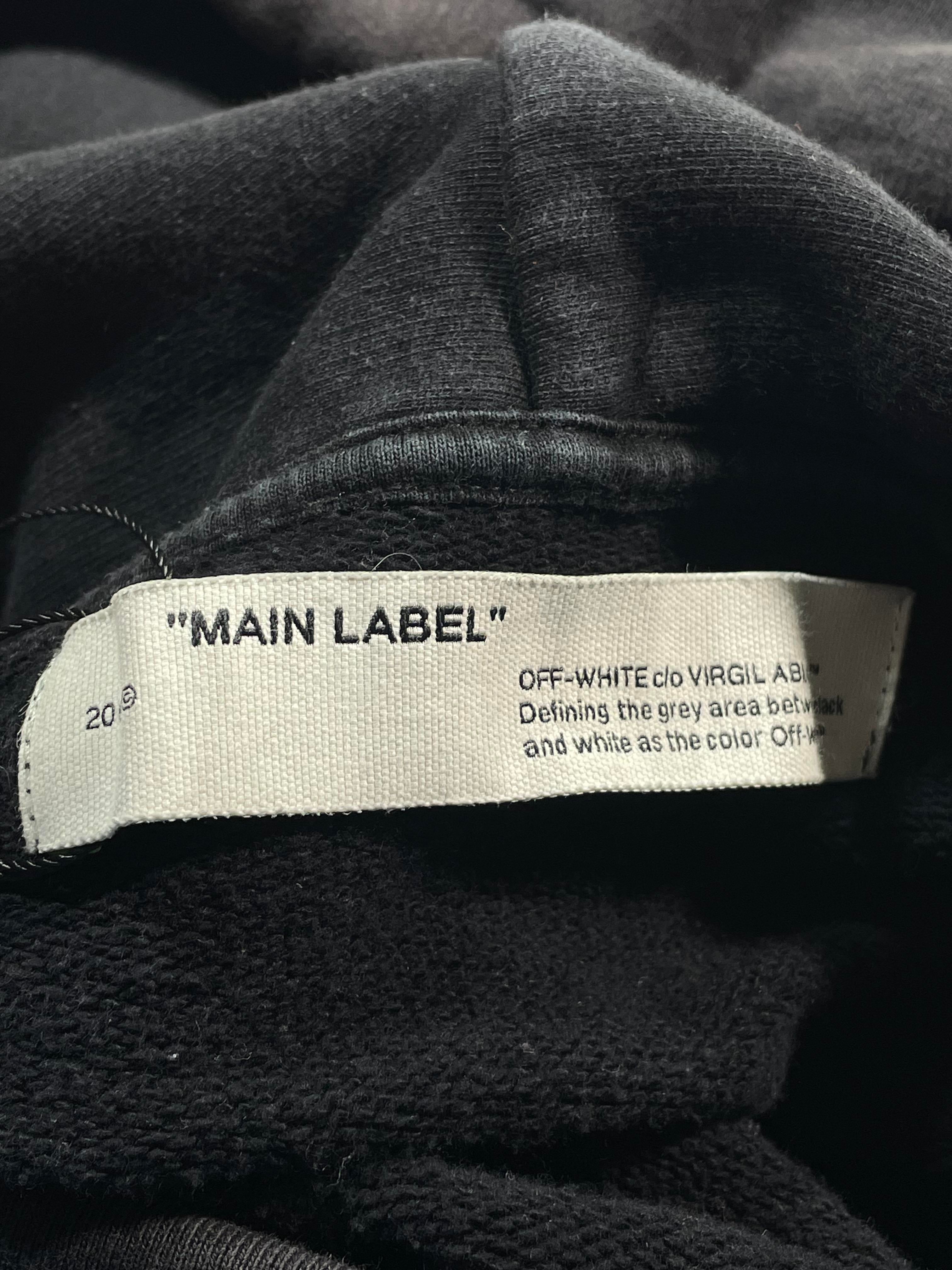 Off White Classic Logo Black Hoodie