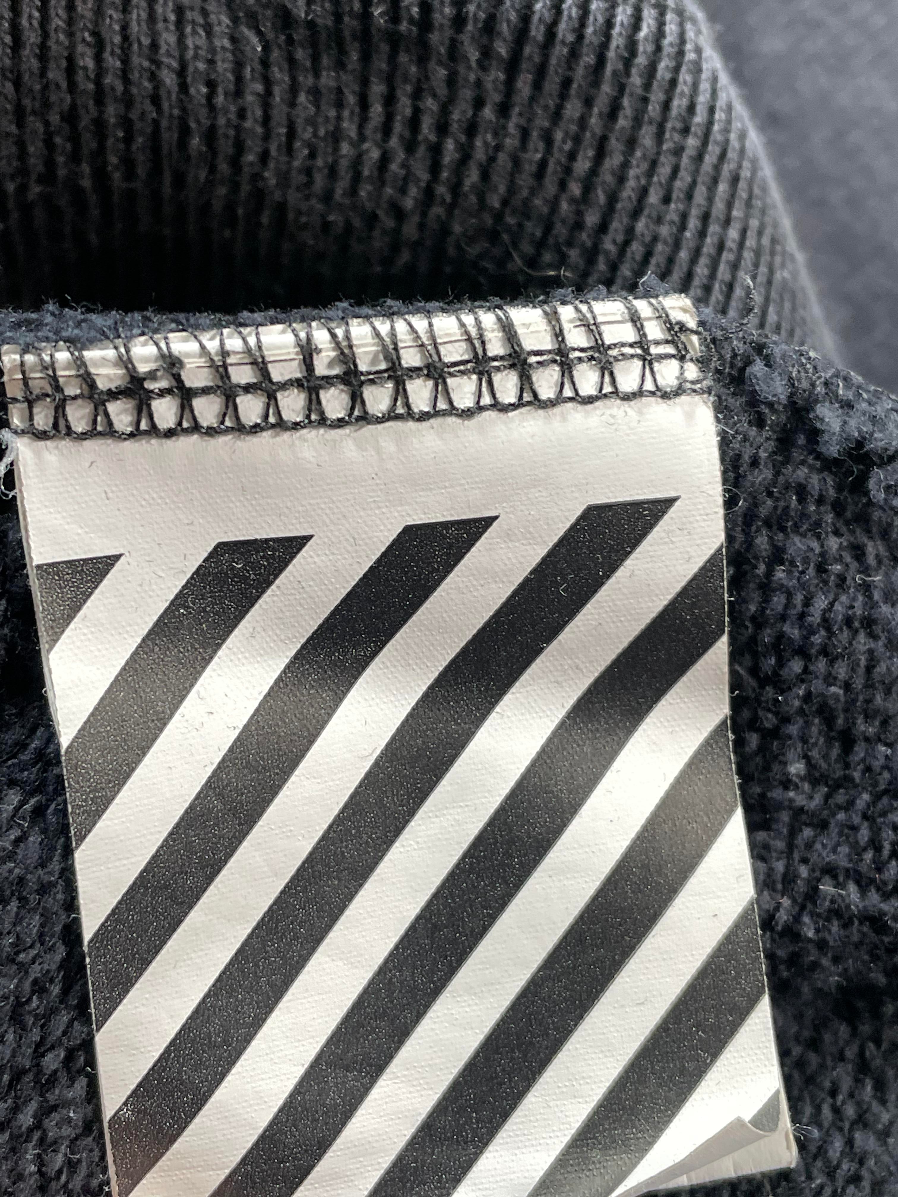 Off White Classic Logo Black Hoodie