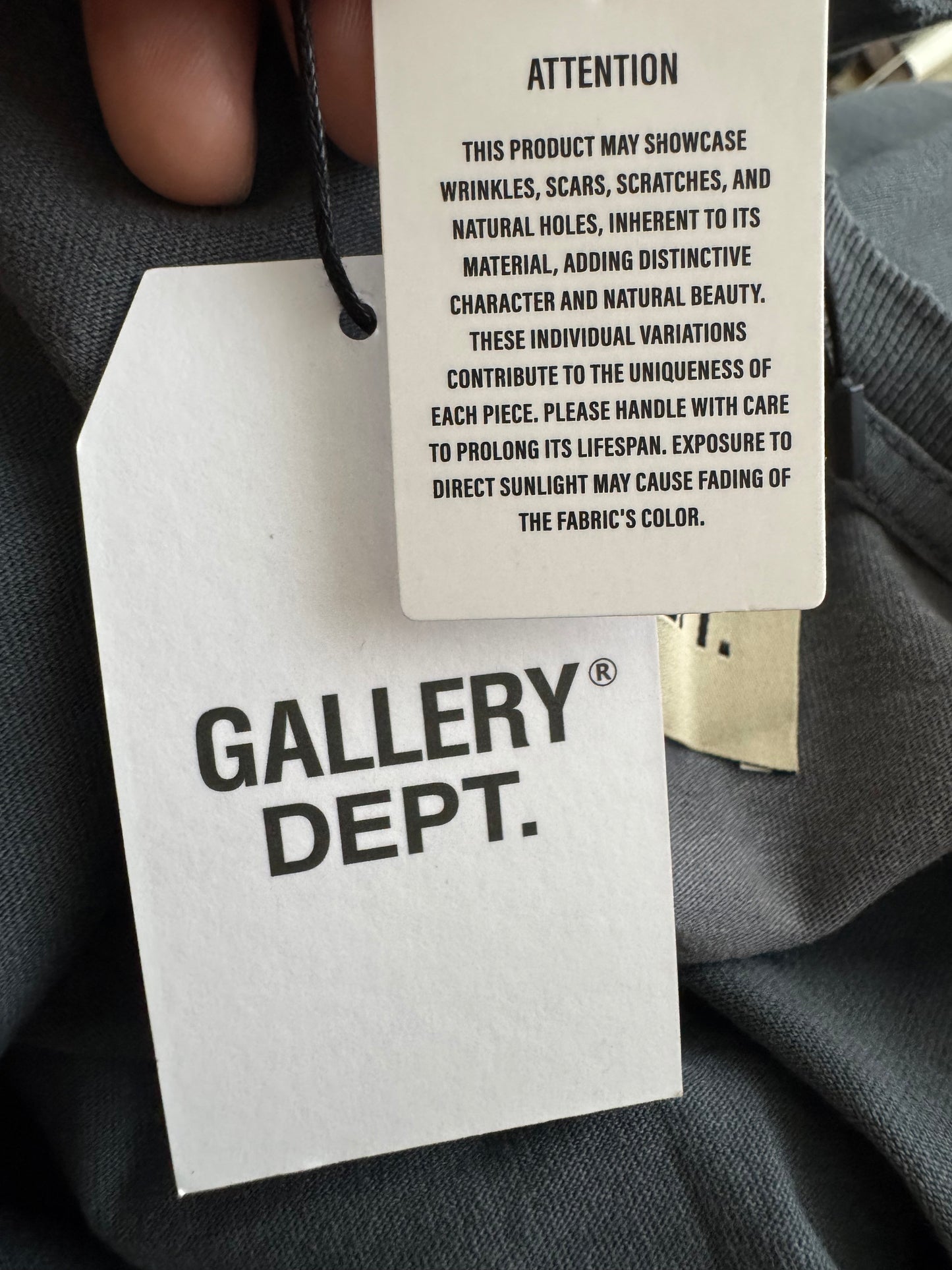 Gallery Dept Head Line Records Distressed Black Tee
