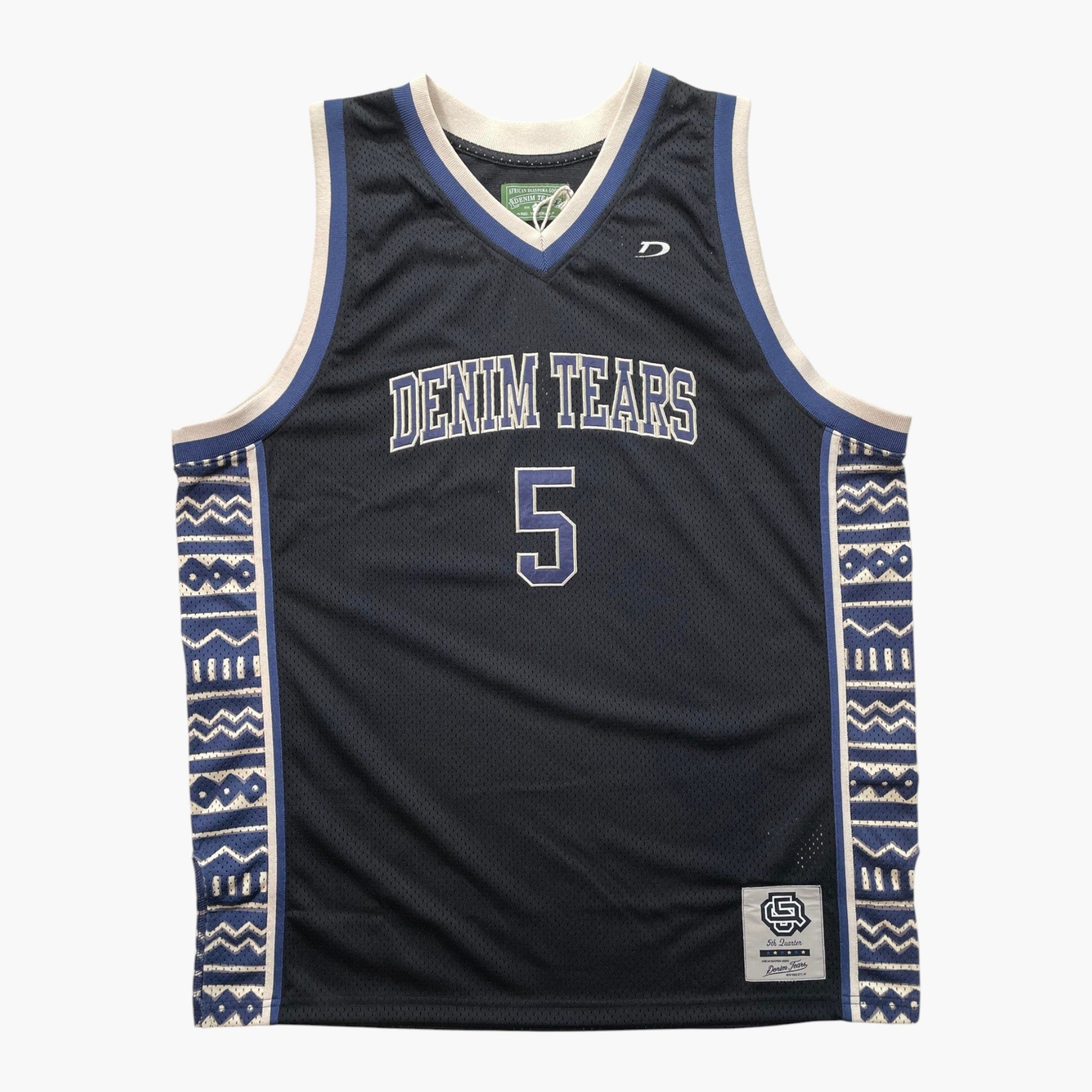 Denim Tears 5Q Game Black & Blue Jersey