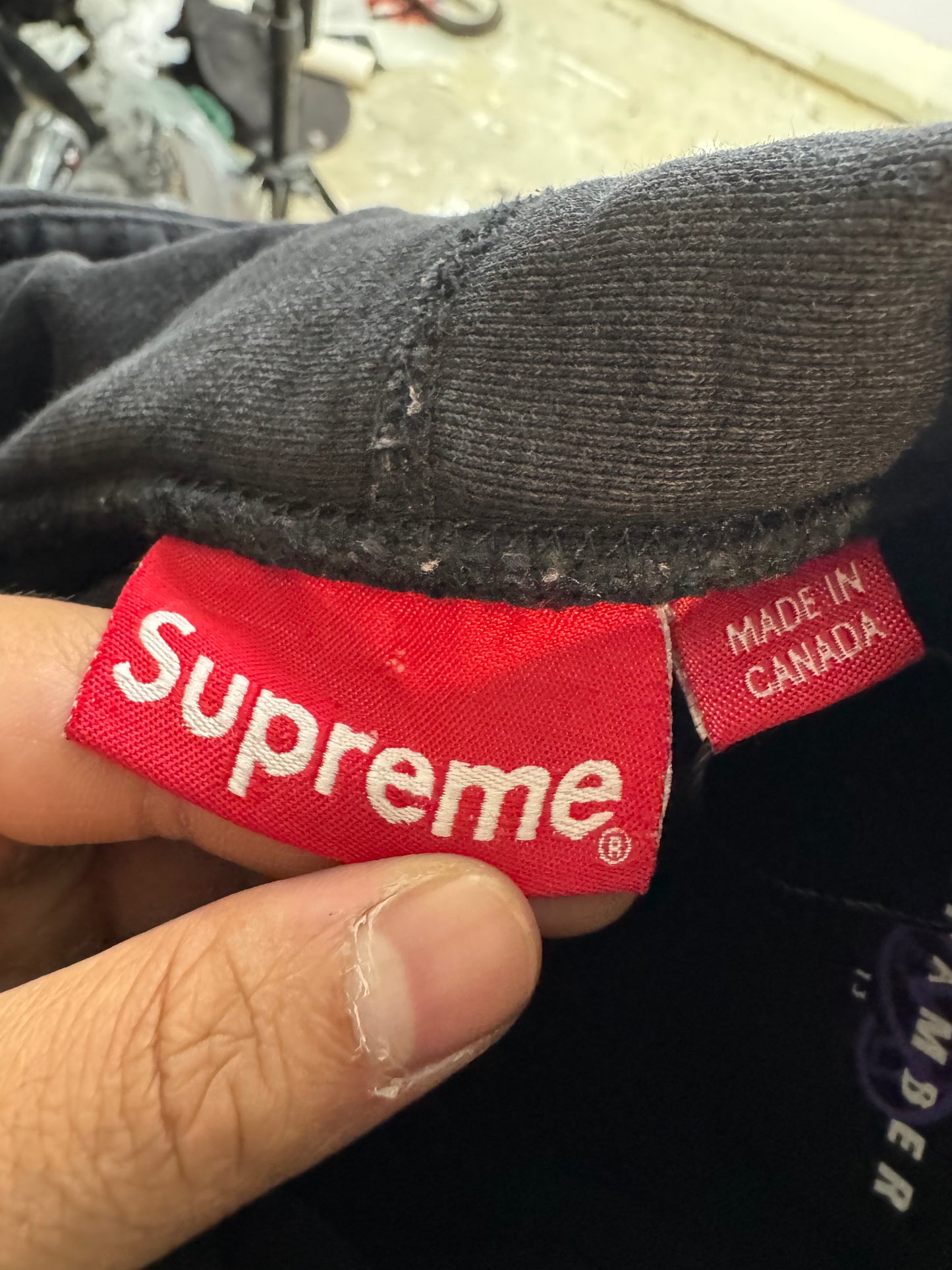 Supreme Lime Box Logo Black Hoodie