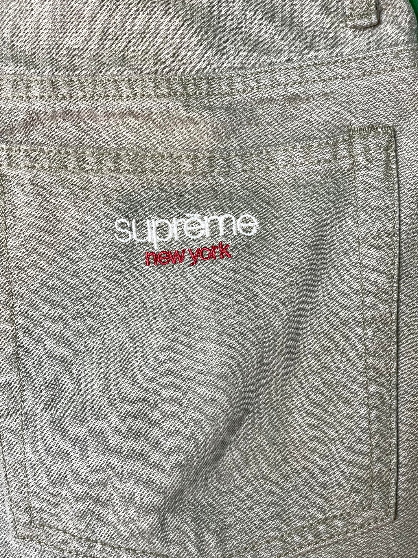 Supreme Carpenter Khaki & Olive Jean Shorts