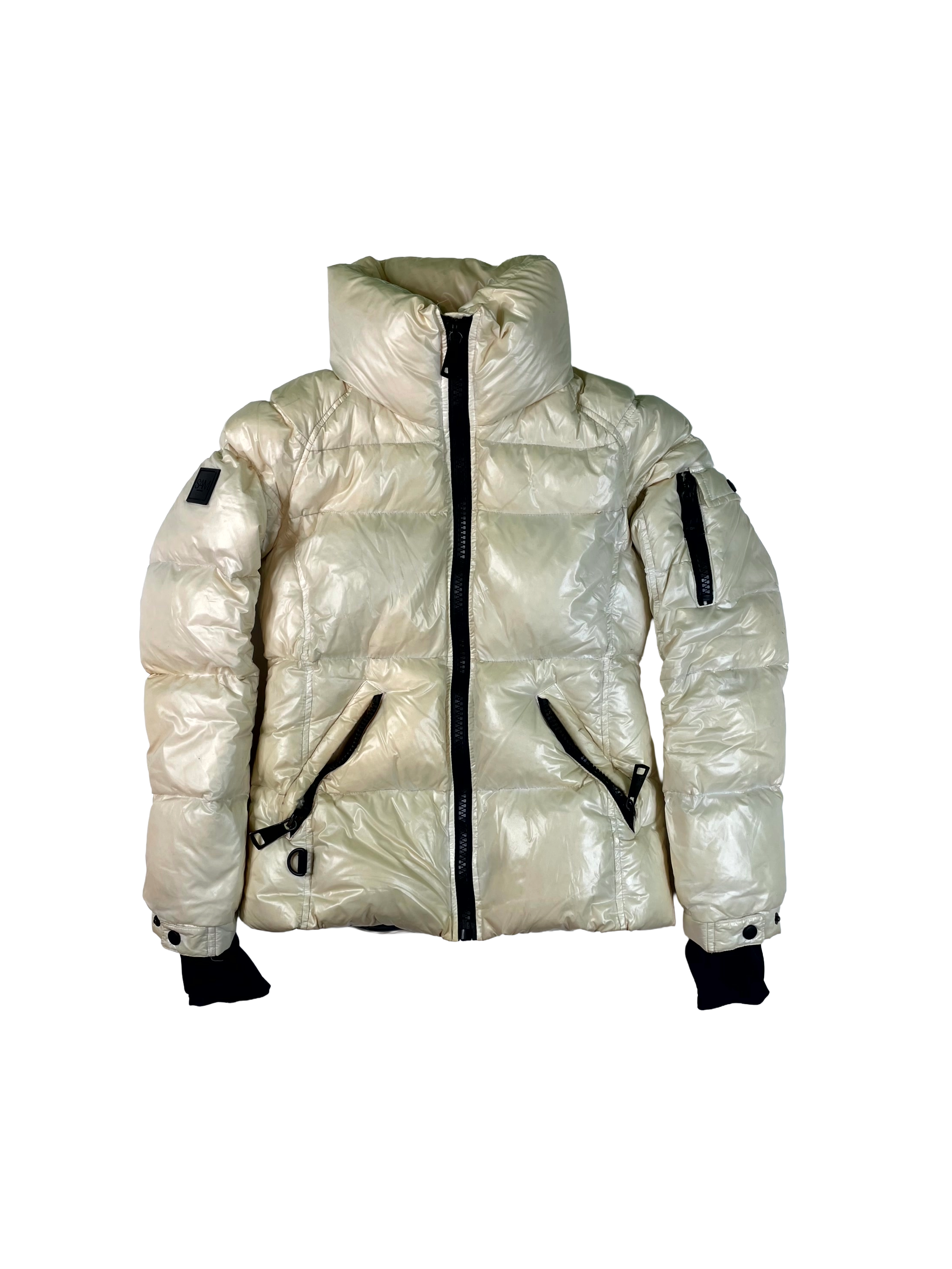 Sams Women's Beige & Black Coat