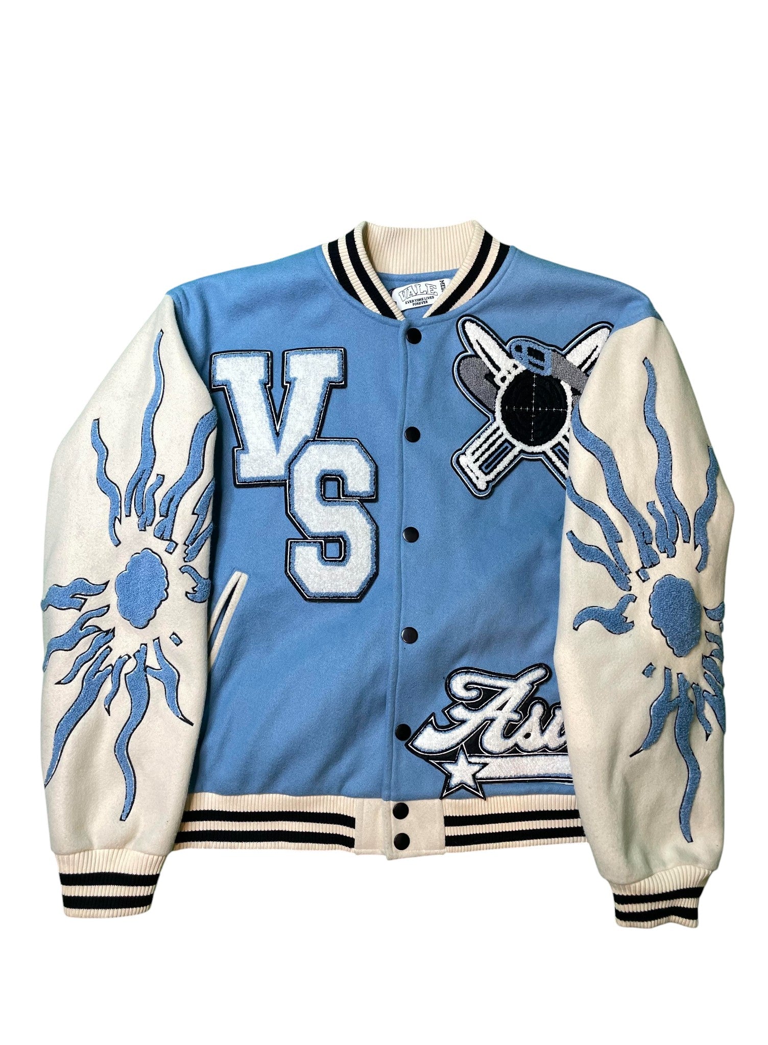Vale Blue Varsity Jacket