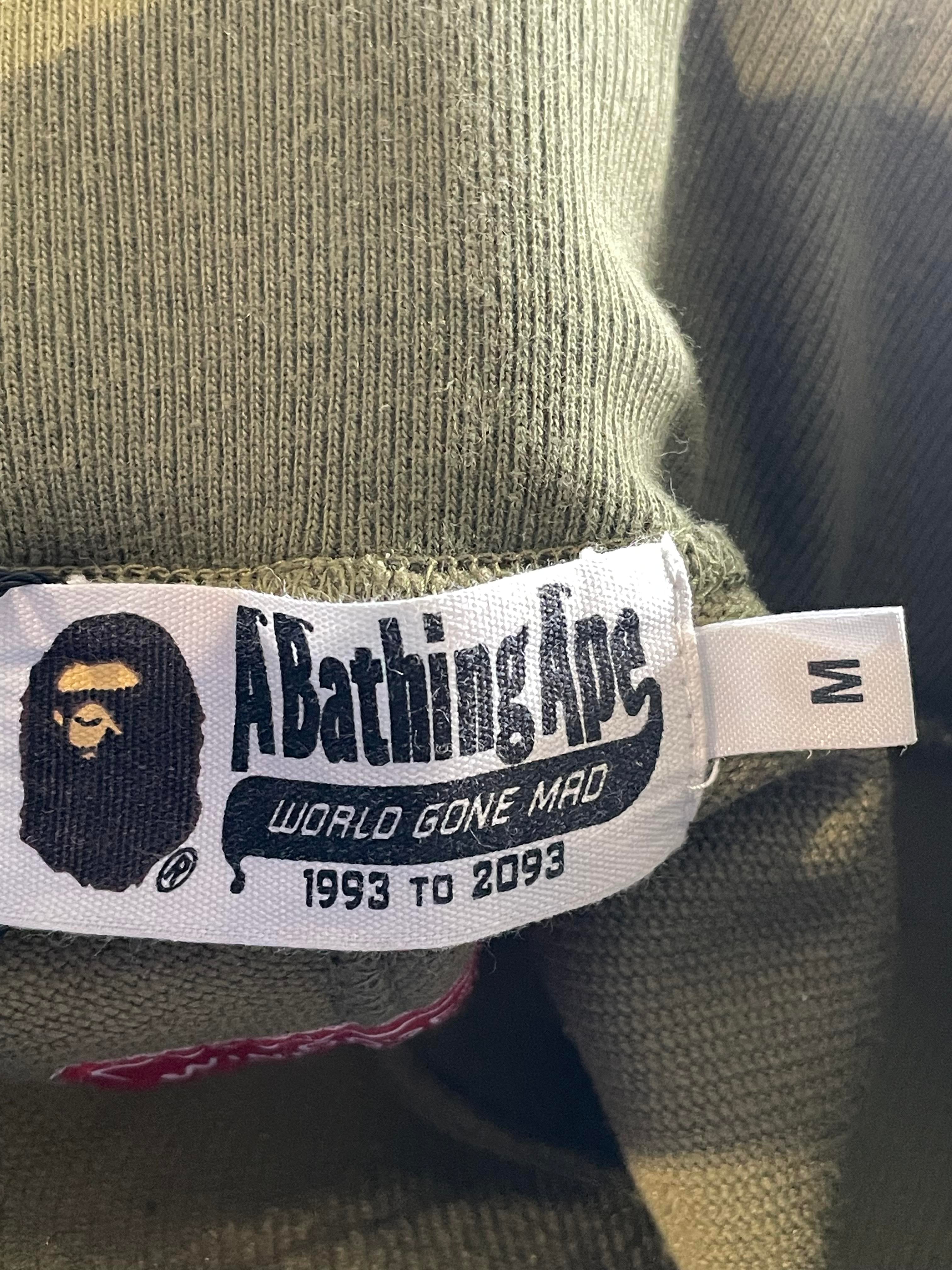 BAPE Windstopper Green Camo Sweats