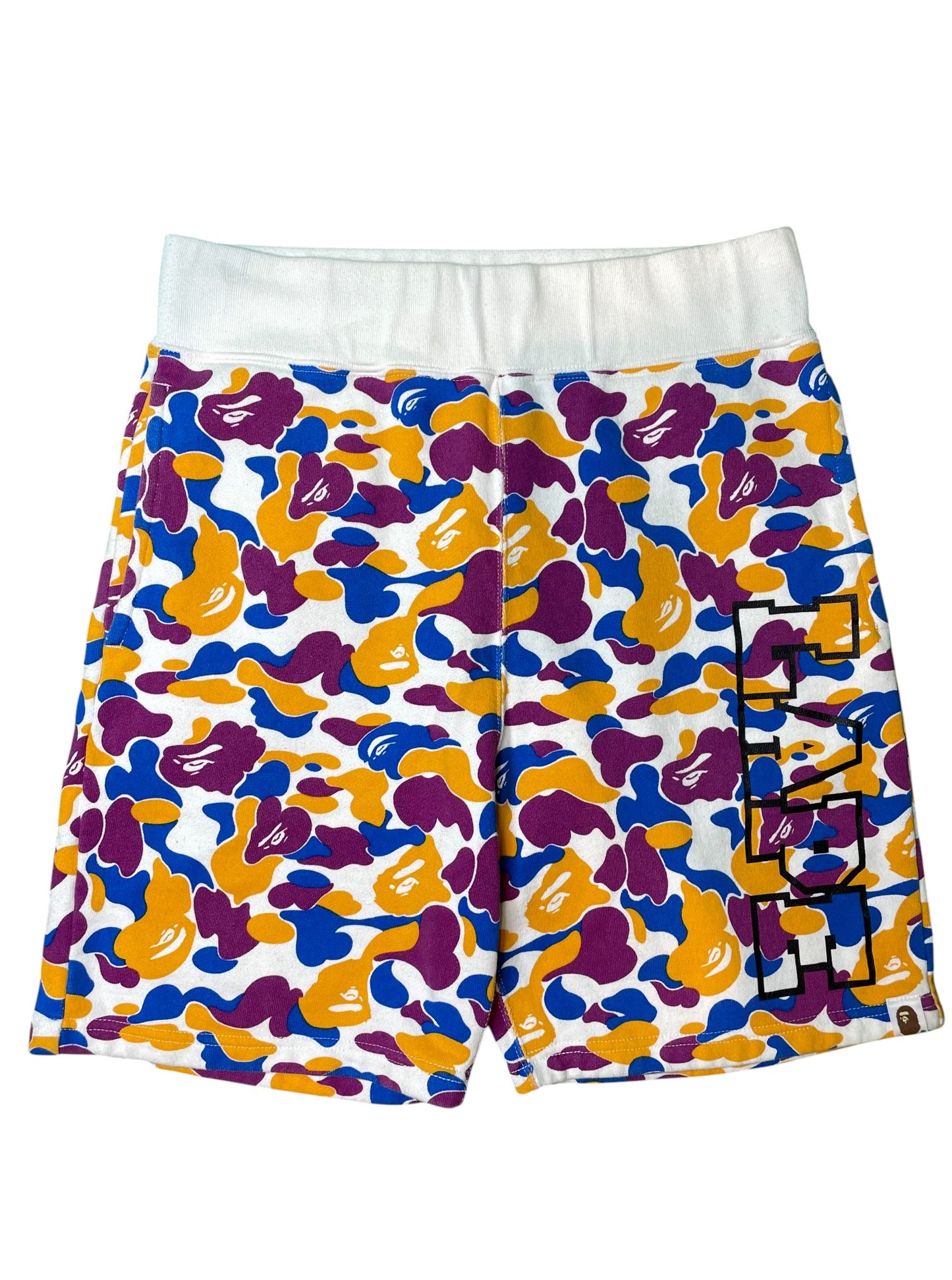 Bape Orange Blue & Purple Shorts