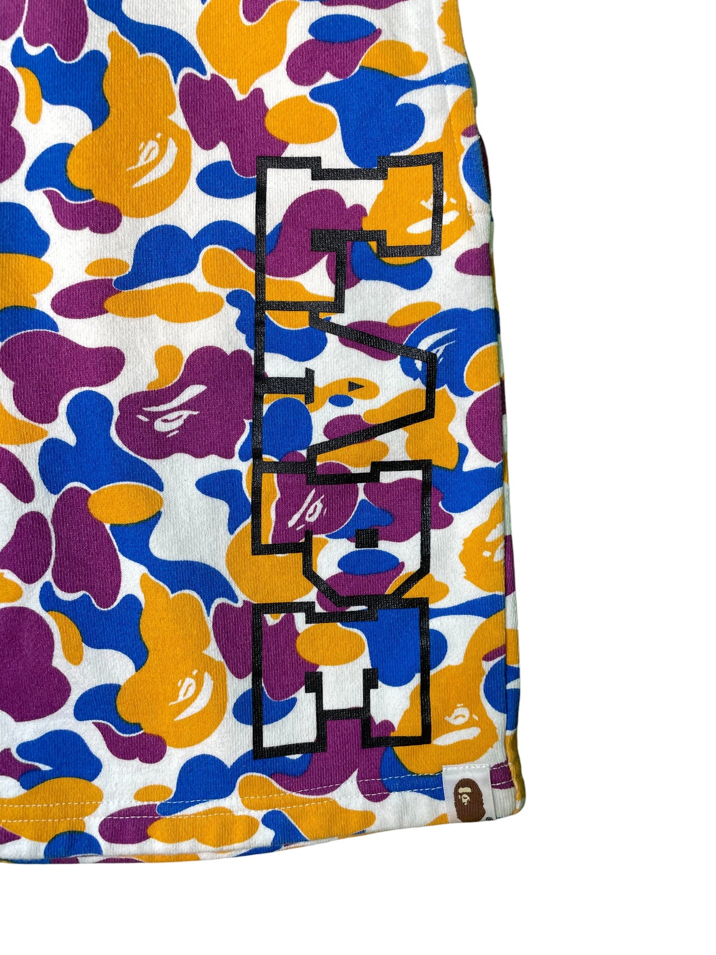 Bape Orange Blue & Purple Shorts