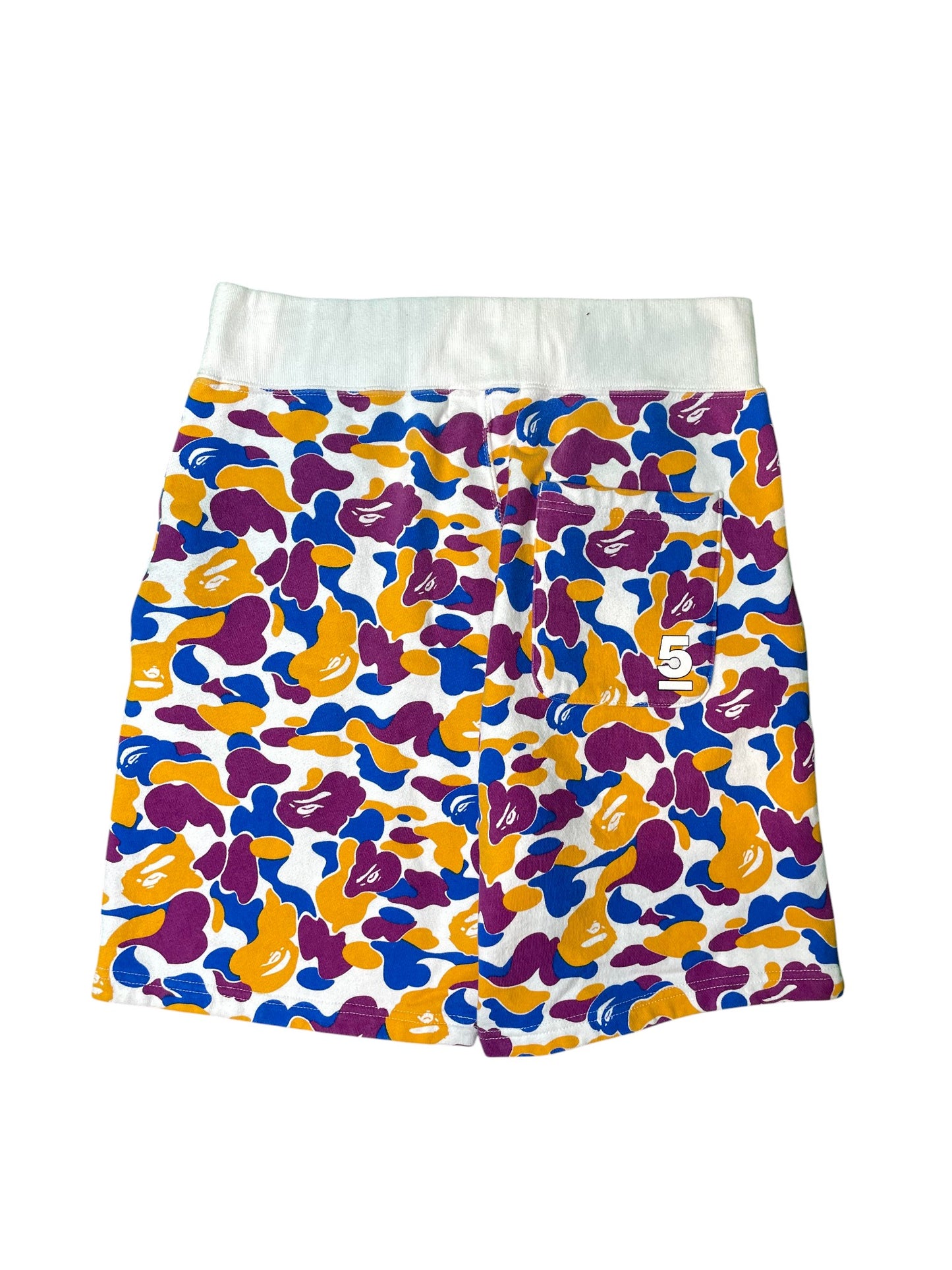 Bape Orange Blue & Purple Shorts