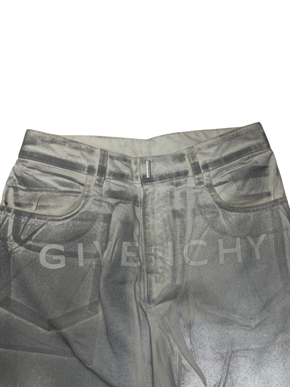 Givenchy White & Silver Jeans