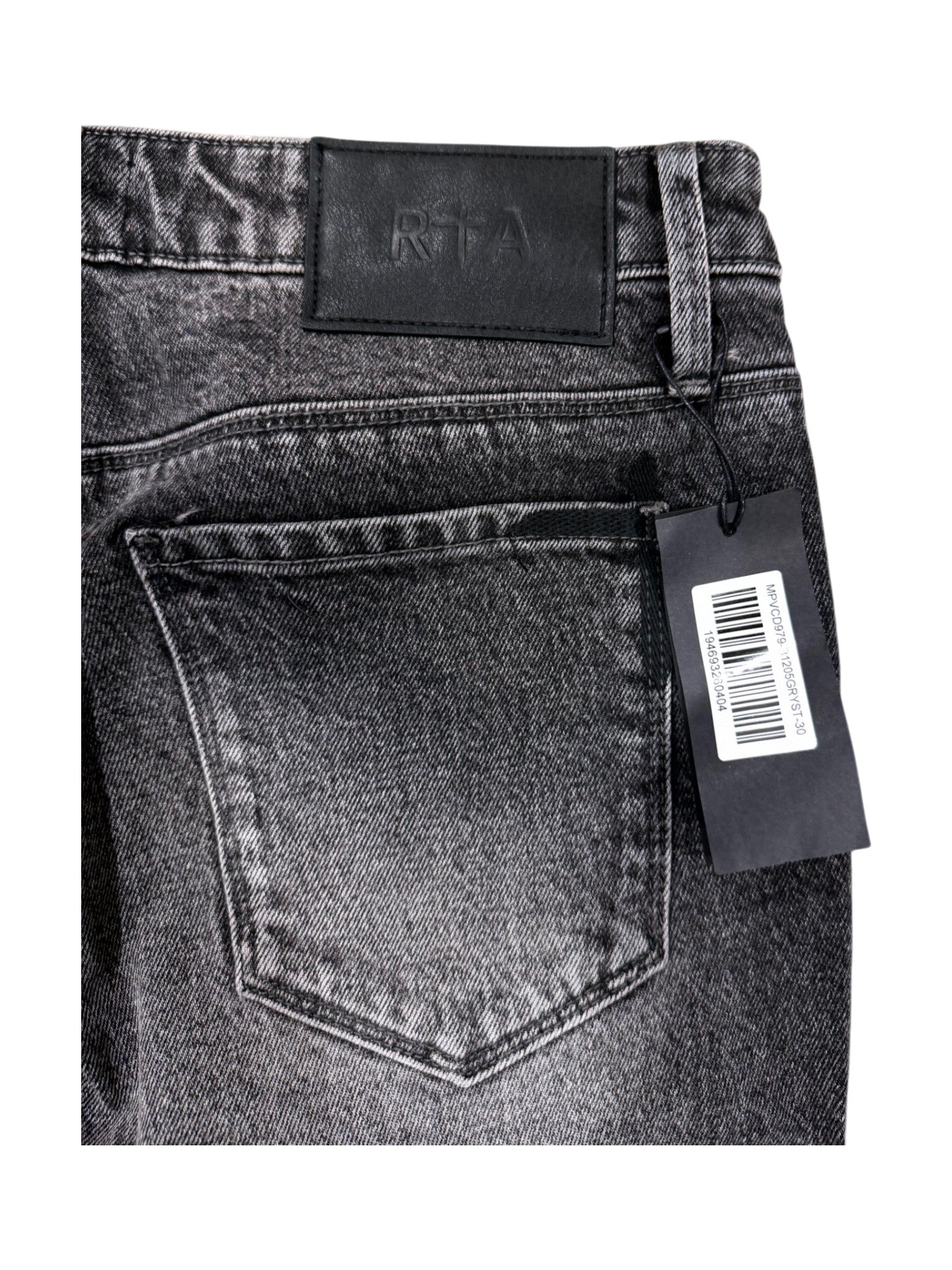 RTA Embossed Grey Jeans