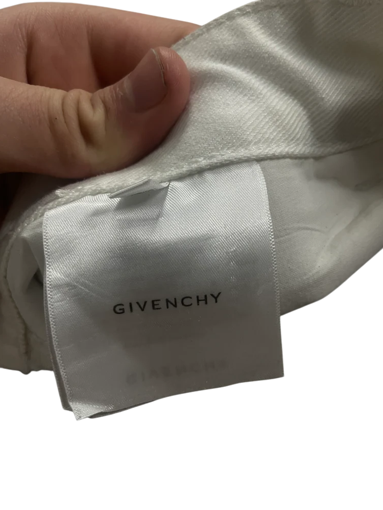 Givenchy White & Silver Jeans