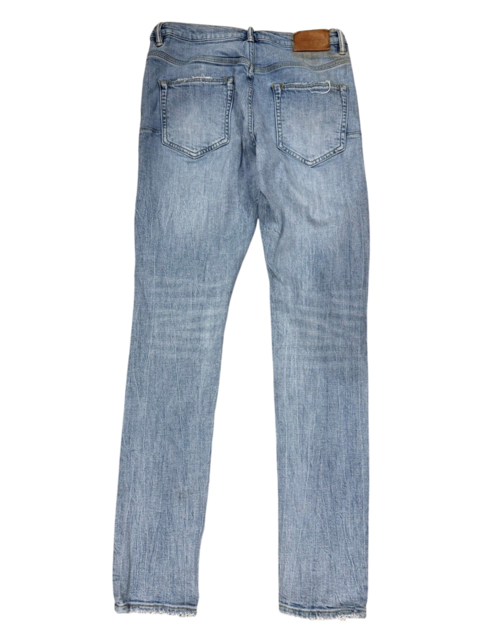 Purple Rip Light Wash Jeans