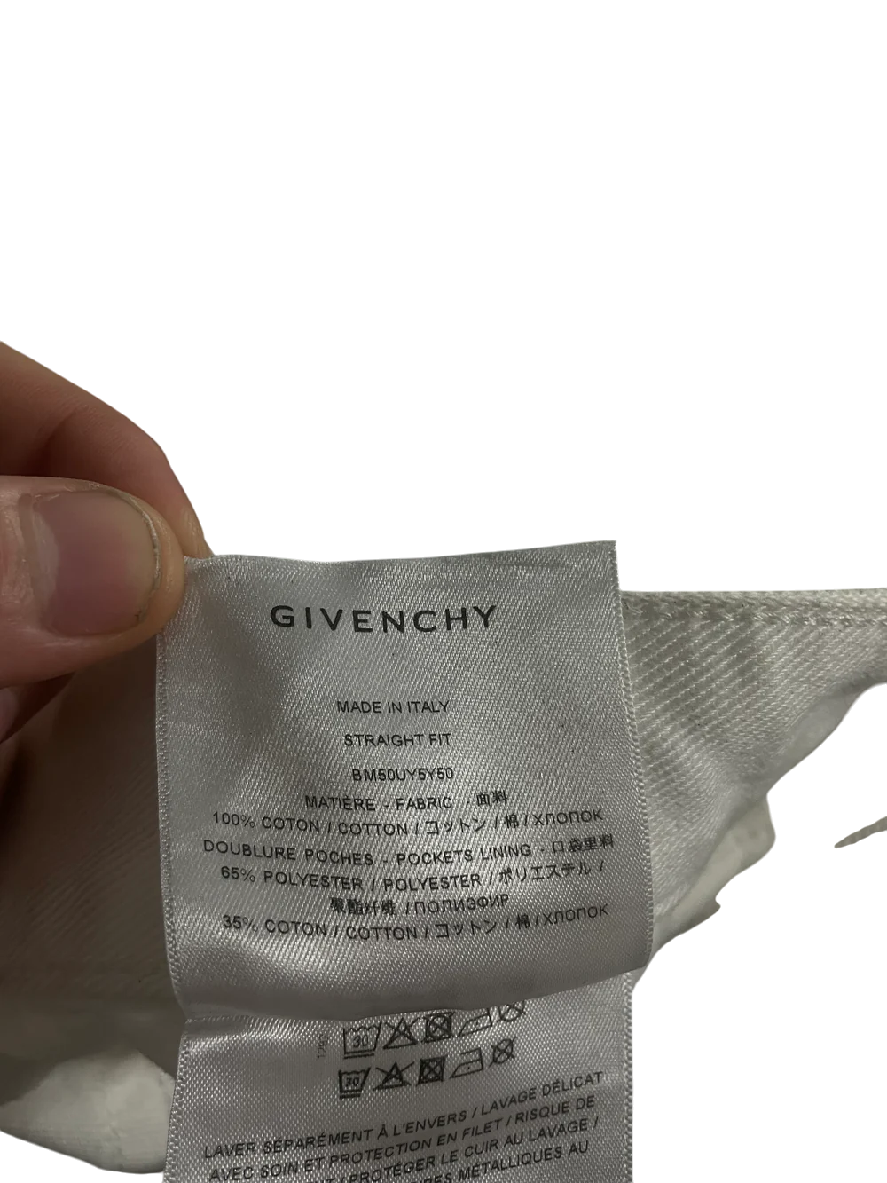 Givenchy White & Silver Jeans