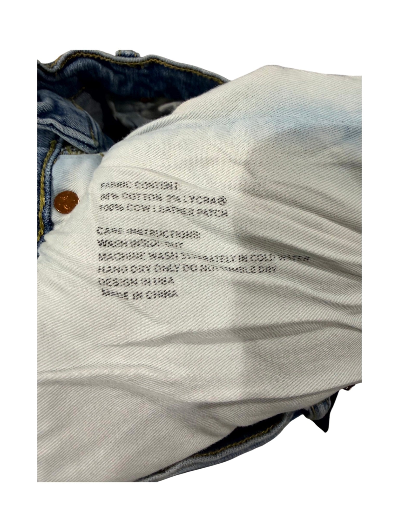 Purple Rip Light Wash Jeans