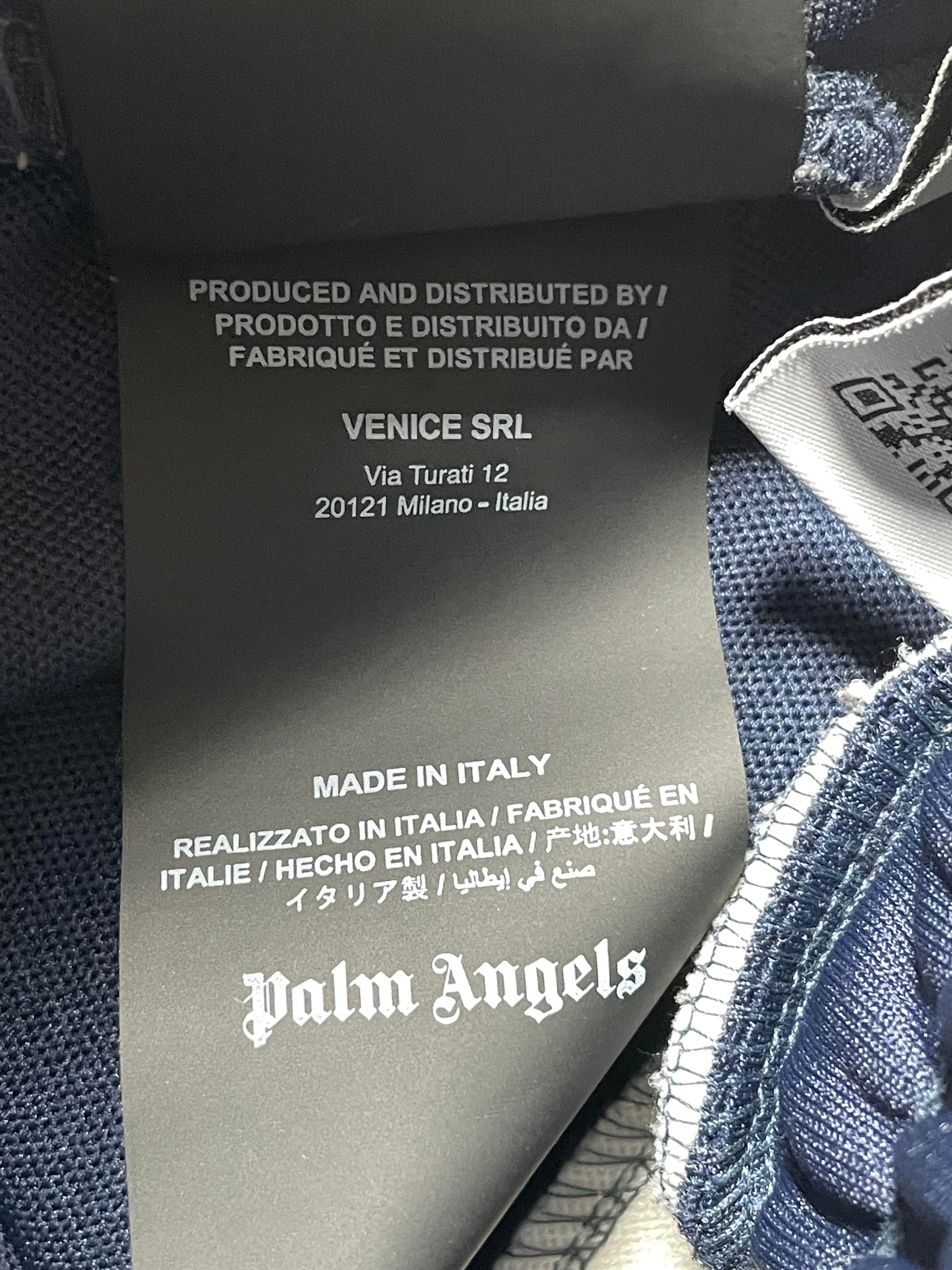 Palm Angels Blue, White & Red Track Pants