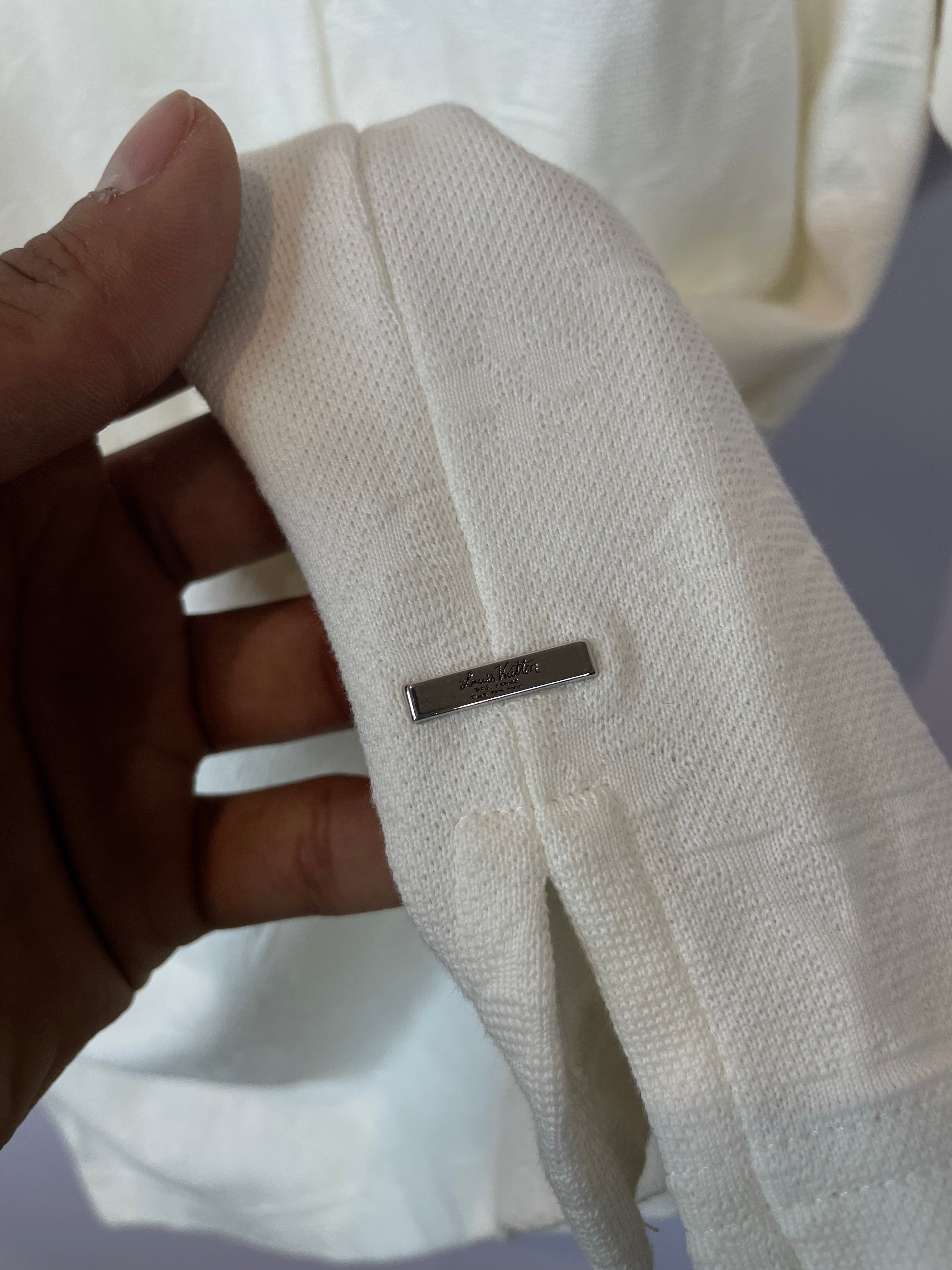 LV Tee White Pocket Logo Monogram Tee