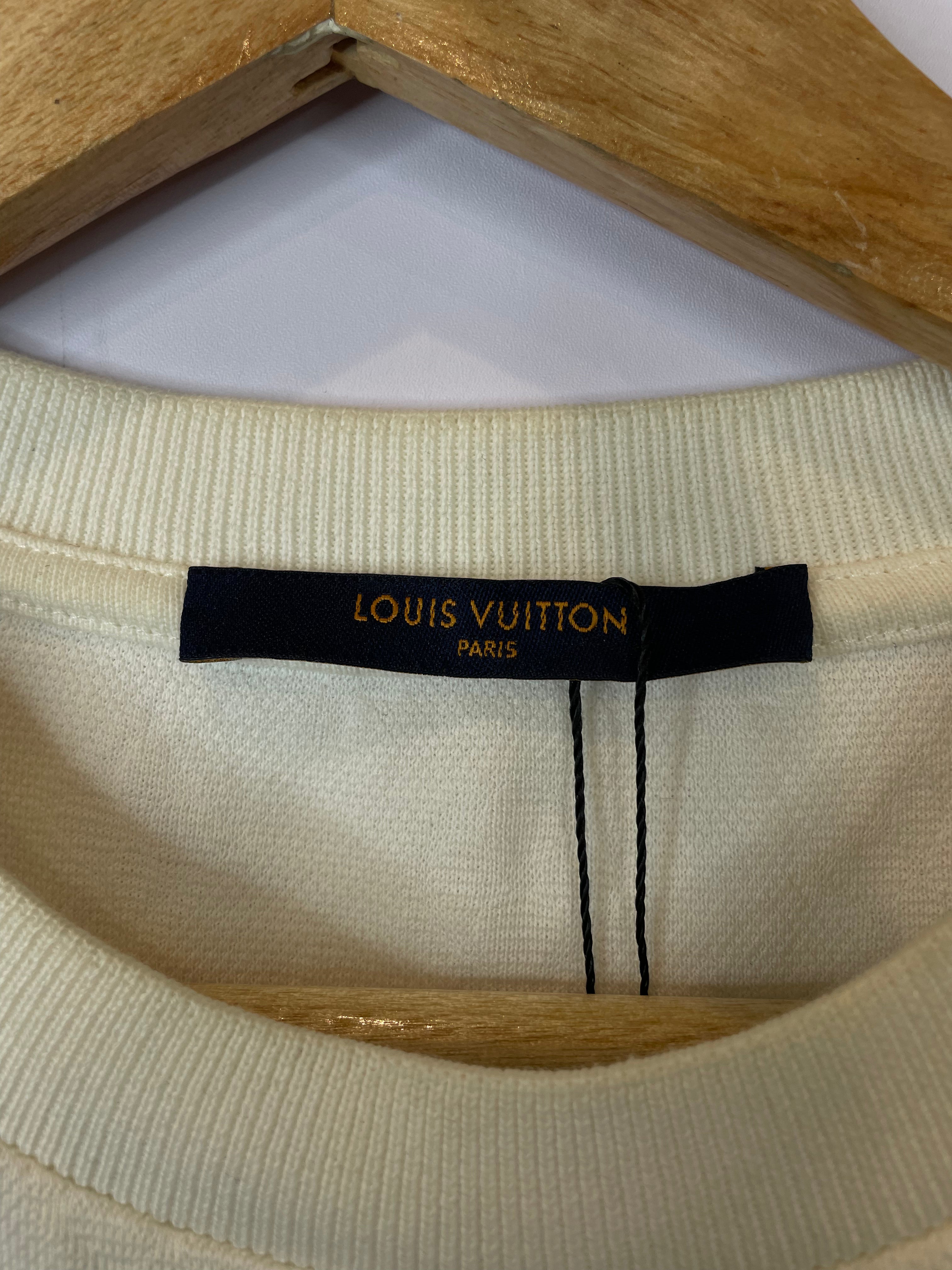 LV Tee White Pocket Logo Monogram Tee