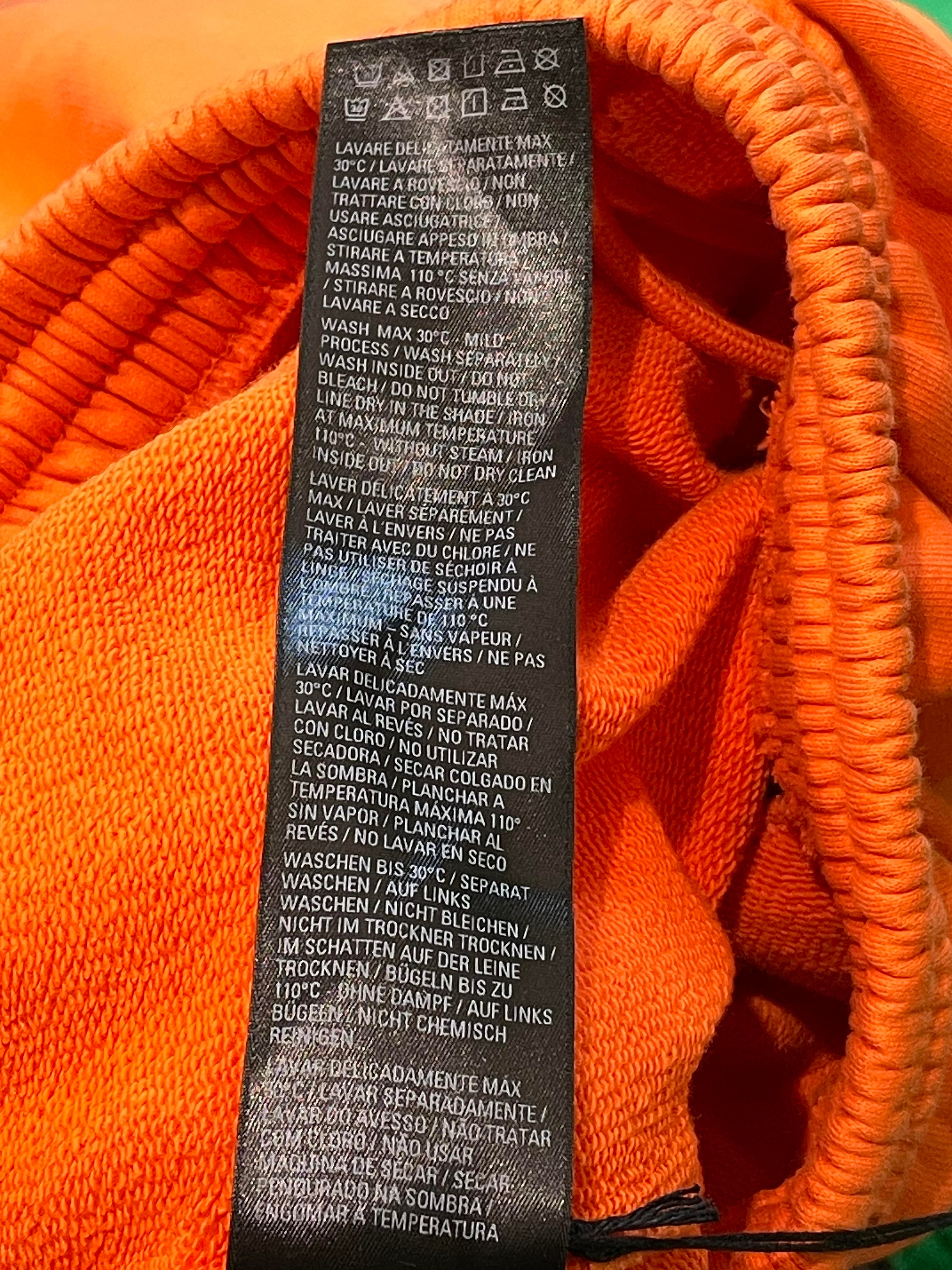 Balenciaga Logo Orange Shorts