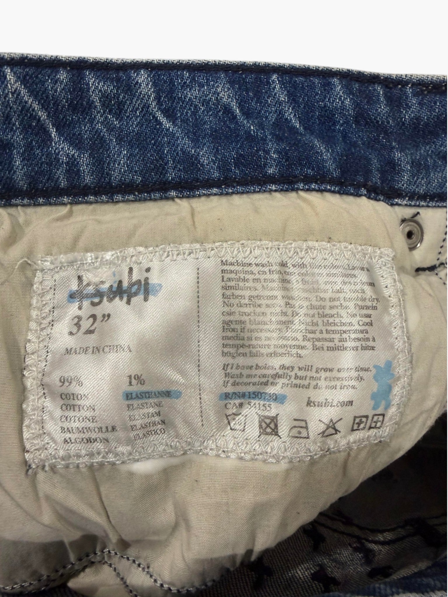 Ksubi Light Wash Knee Rip Jeans