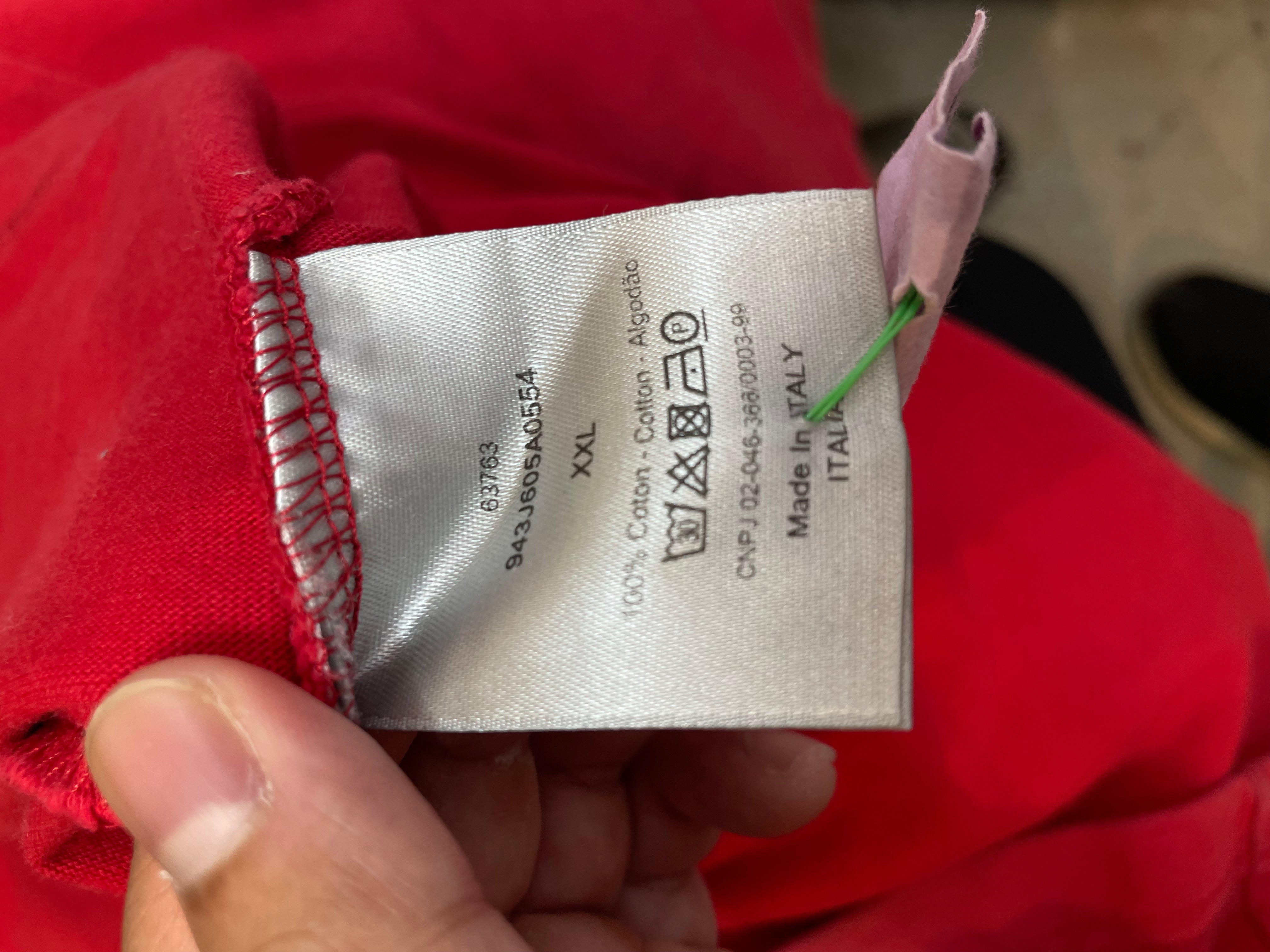 Dior CD Logo Red Tee