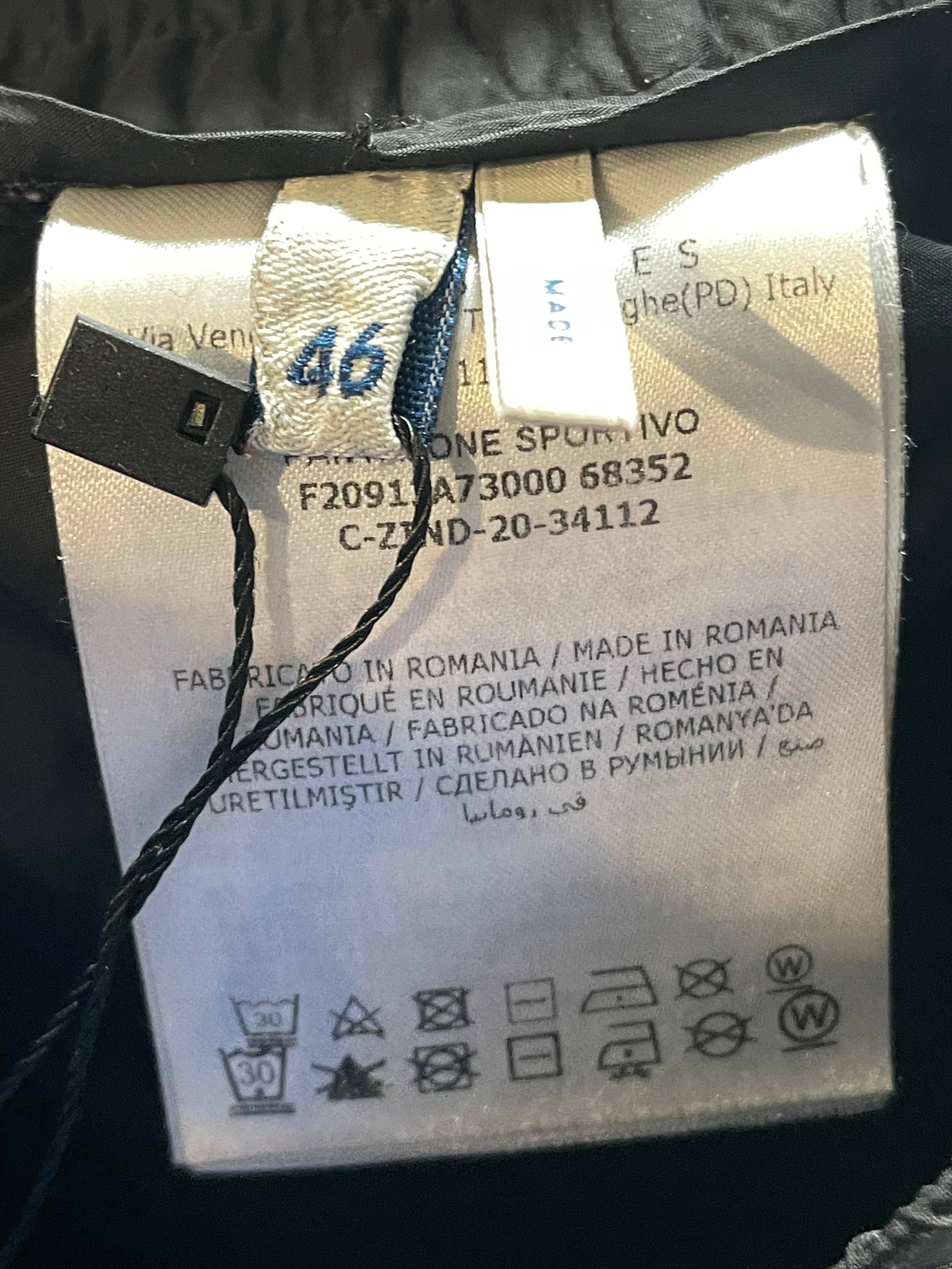 Moncler Black & White Stripe Track Pants