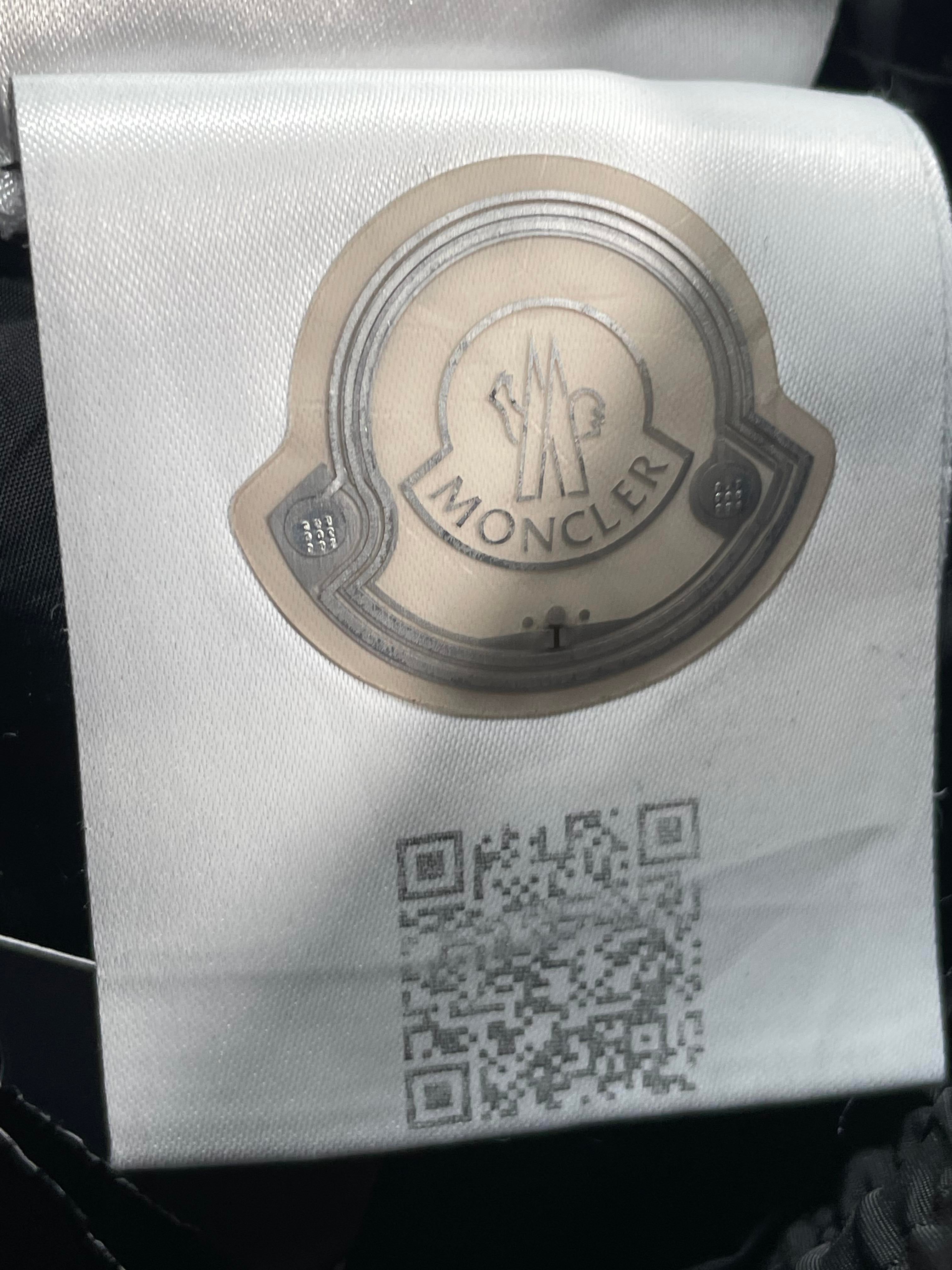 Moncler Black & White Stripe Track Pants