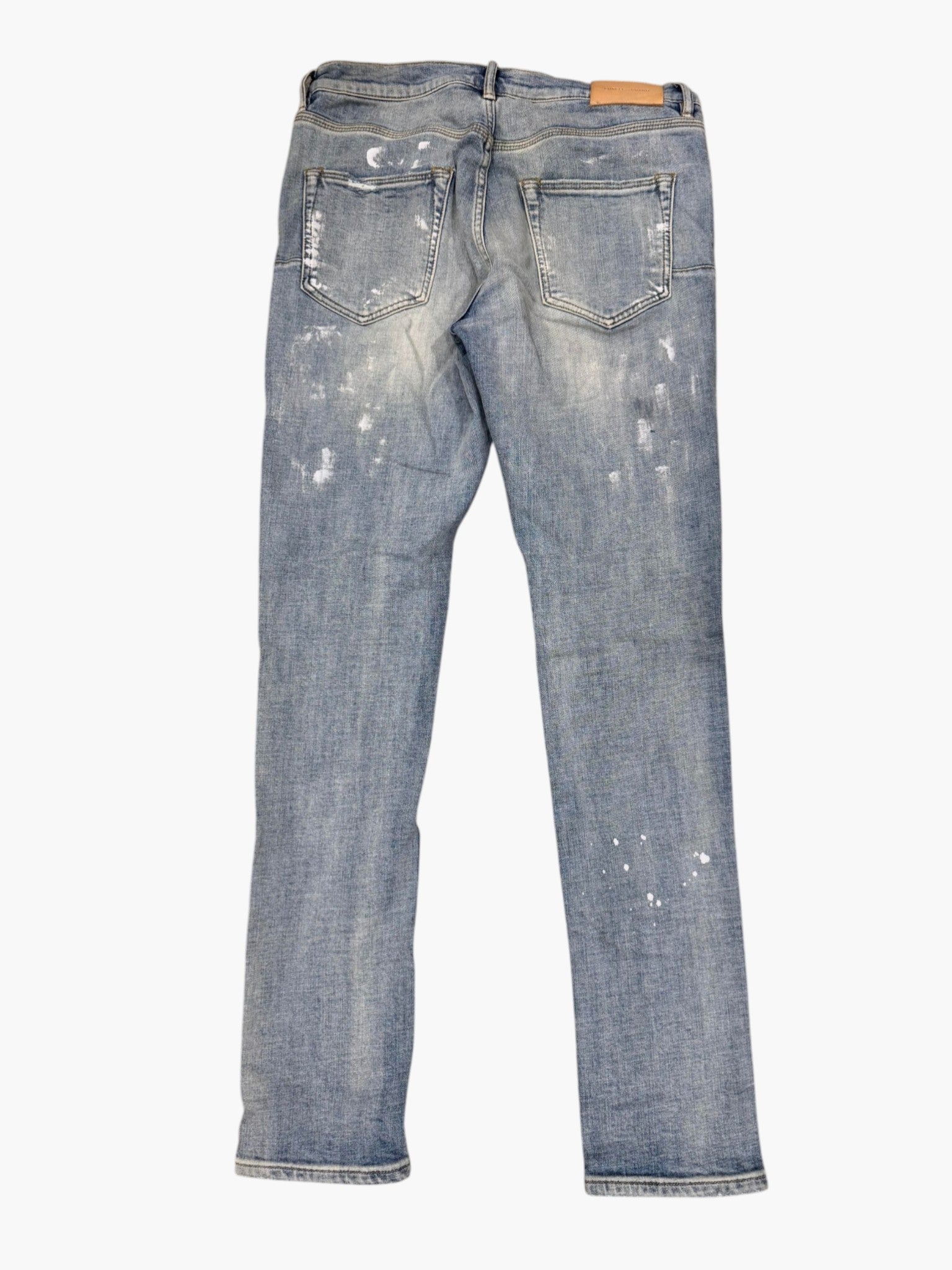 Purple Brand Vintage Wash Knee Ripped Jeans