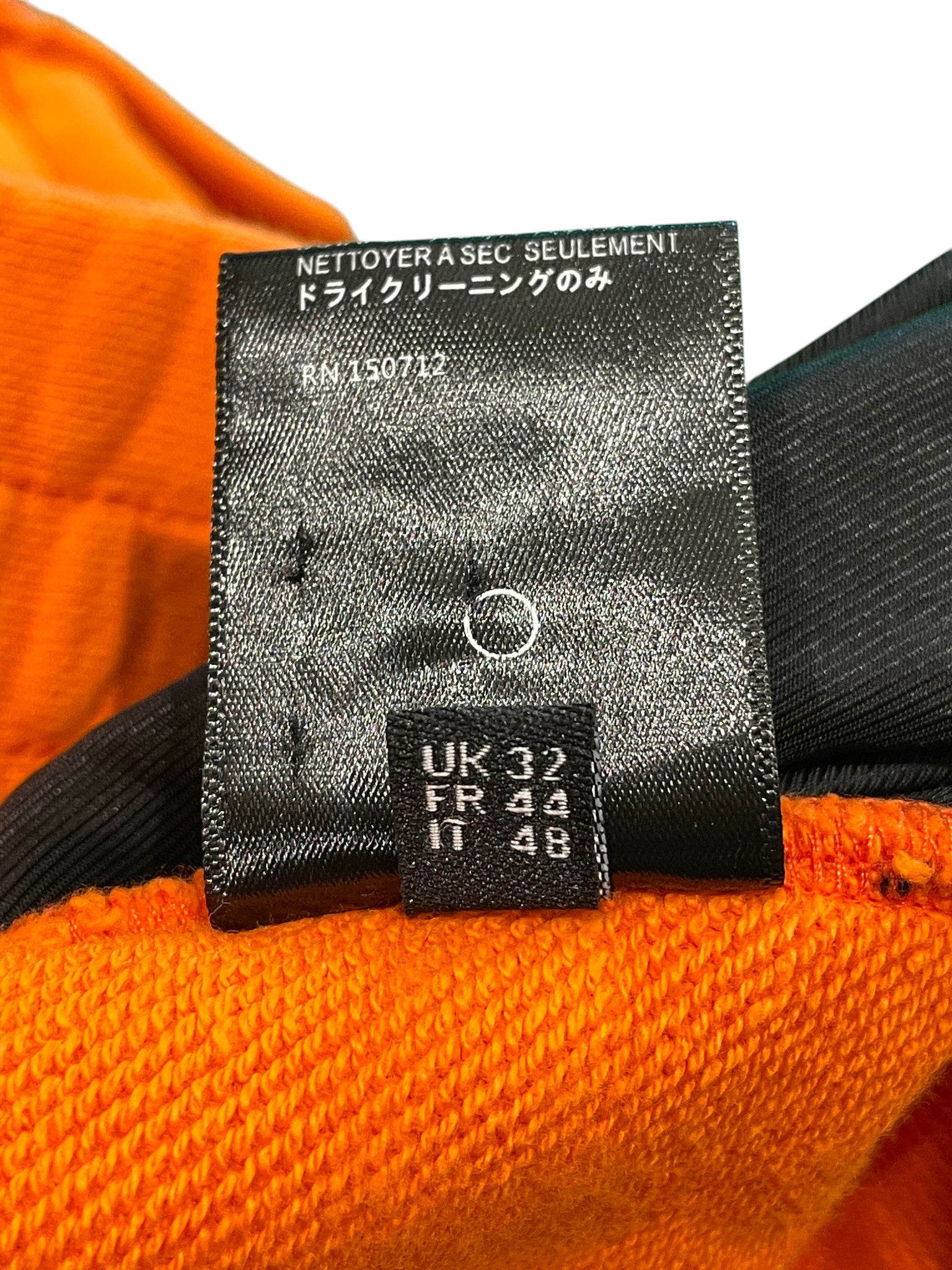 Amiri Orange Stencil Shorts